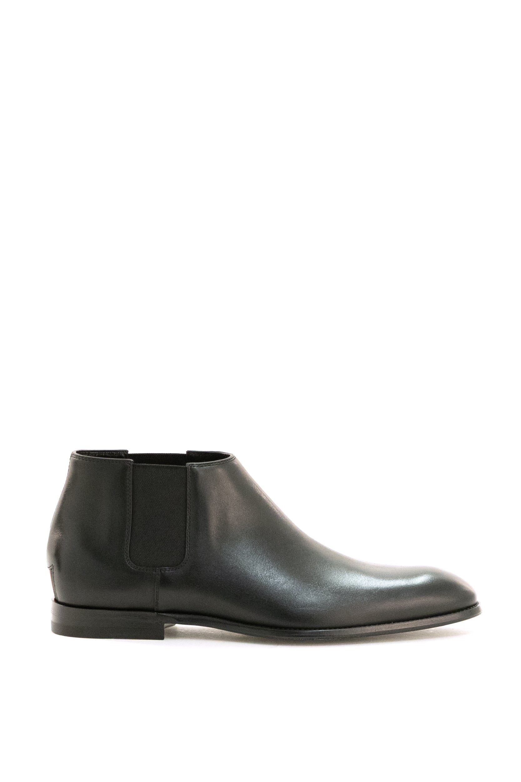Stivaletti in pelle di colore nero<BR/> 874935 AAGS2 1051 GUCCI 