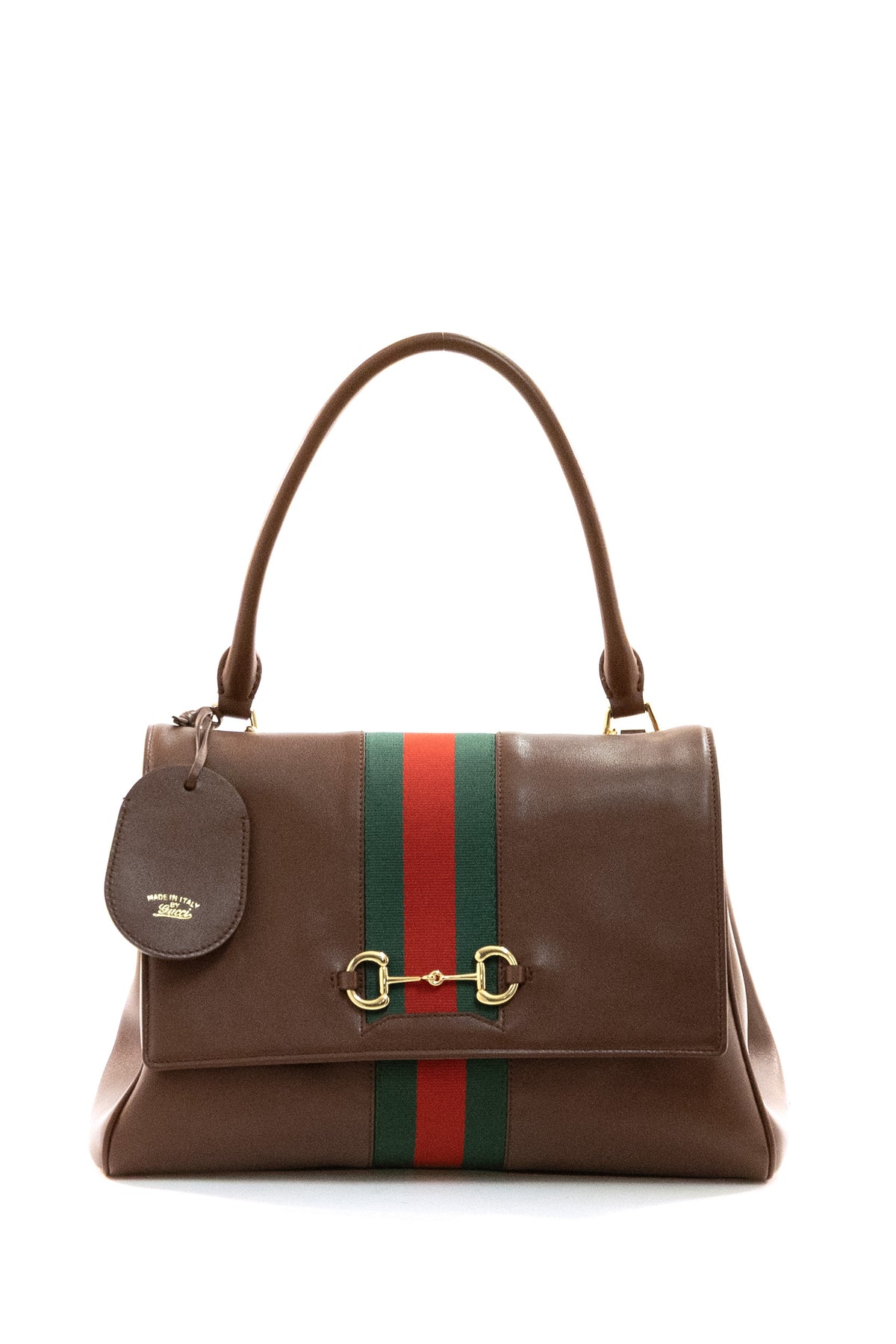 GUCCI Borsa Paparazzo in pelle di colore marrone