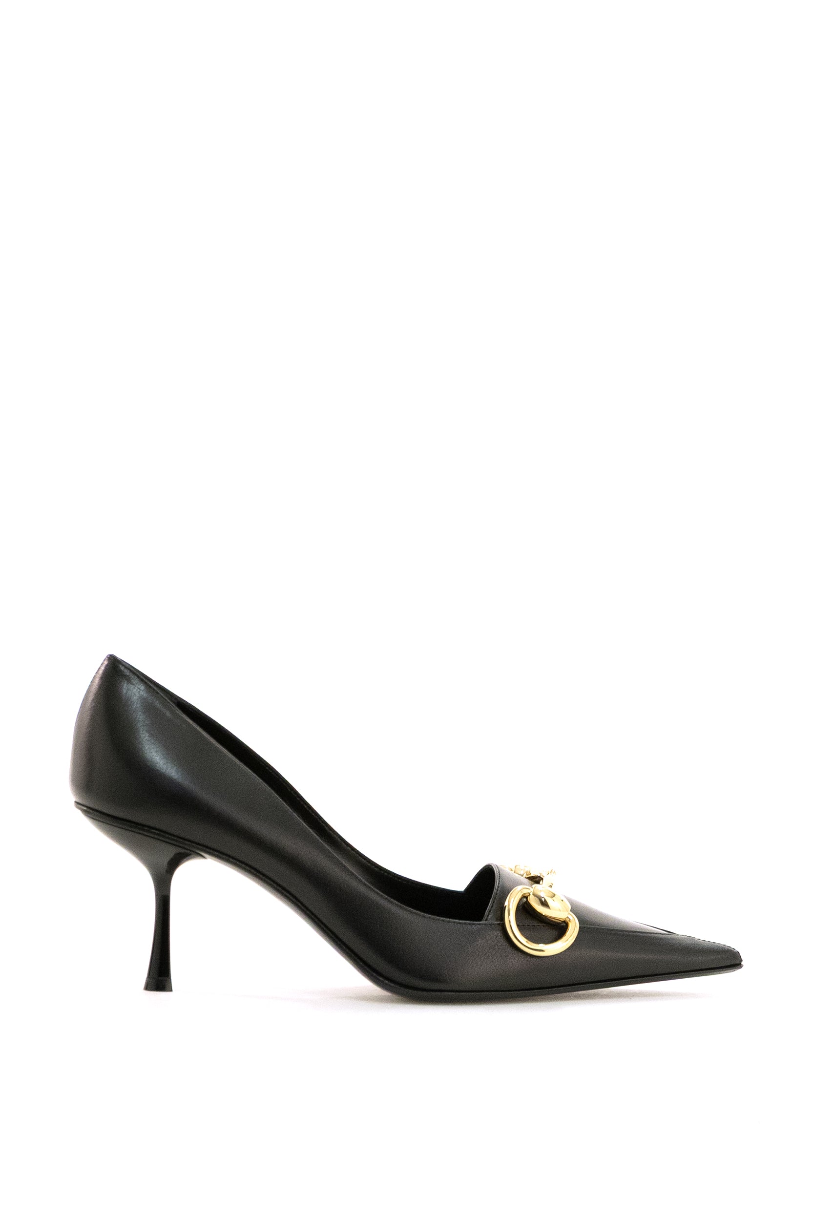 Décolleté Boulevard in pelle di colore nero<BR/> 875068 AAGOE 1000 GUCCI 