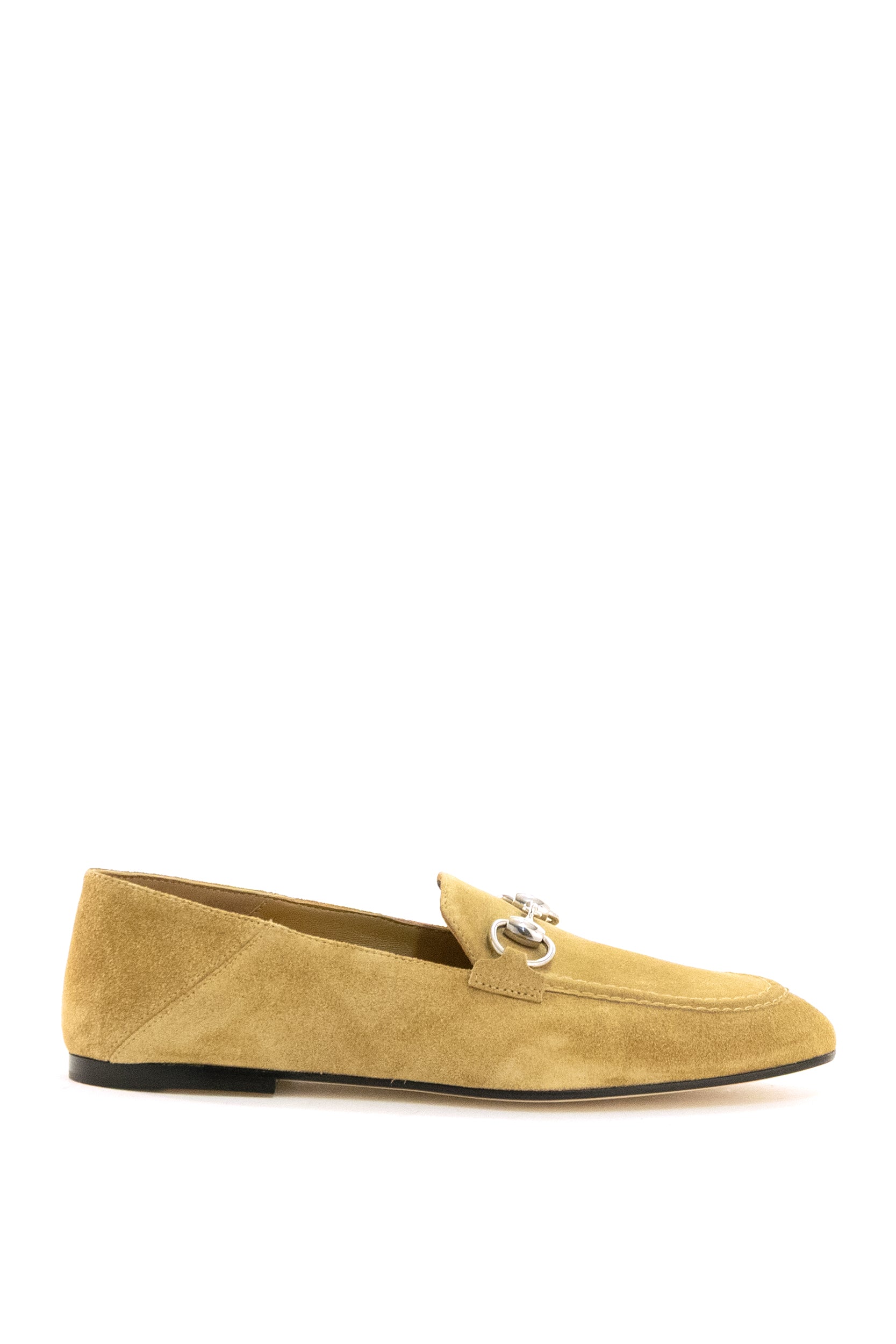 Mocassini con Morsetto in suede di colore beige<BR/> 875158 AADUN 9536 GUCCI 