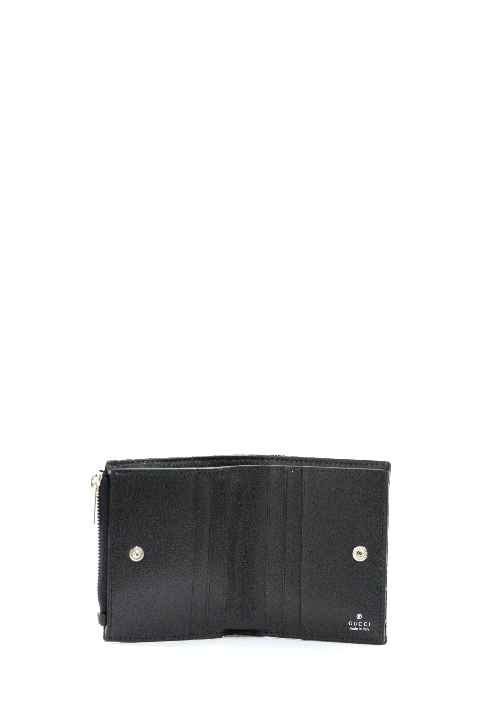 Portafoglio in denim GG blu scuro effetto délavé<BR/> 875798 FAF8V 4541 GUCCI 
