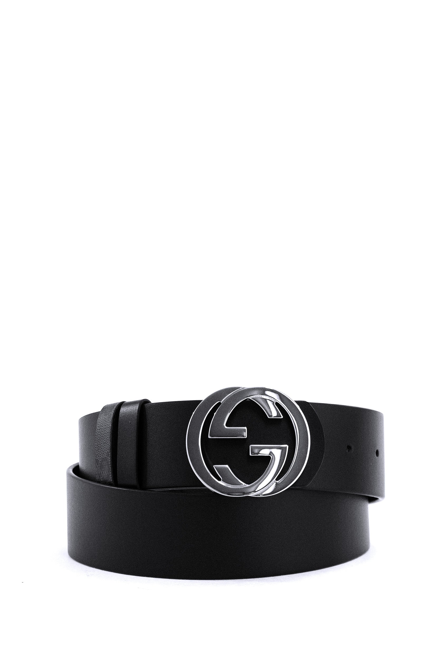 Cintura reversibile in pelle di colore nero<BR/> 876356 AAGRL 1000 GUCCI 