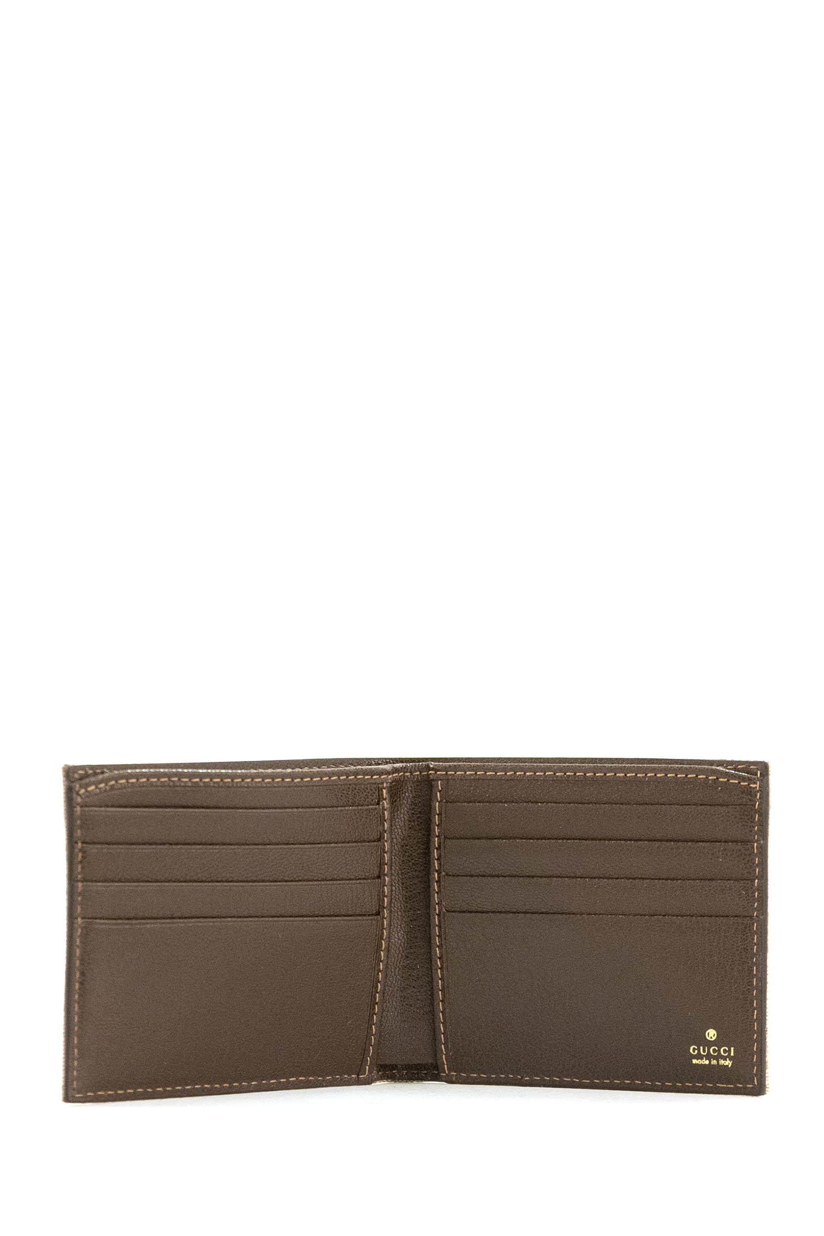 Portafoglio Gucci Essence Classic in tessuto GG spalmato sabbia e marrone <BR/> 876390 FAF9W 9644 GUCCI 