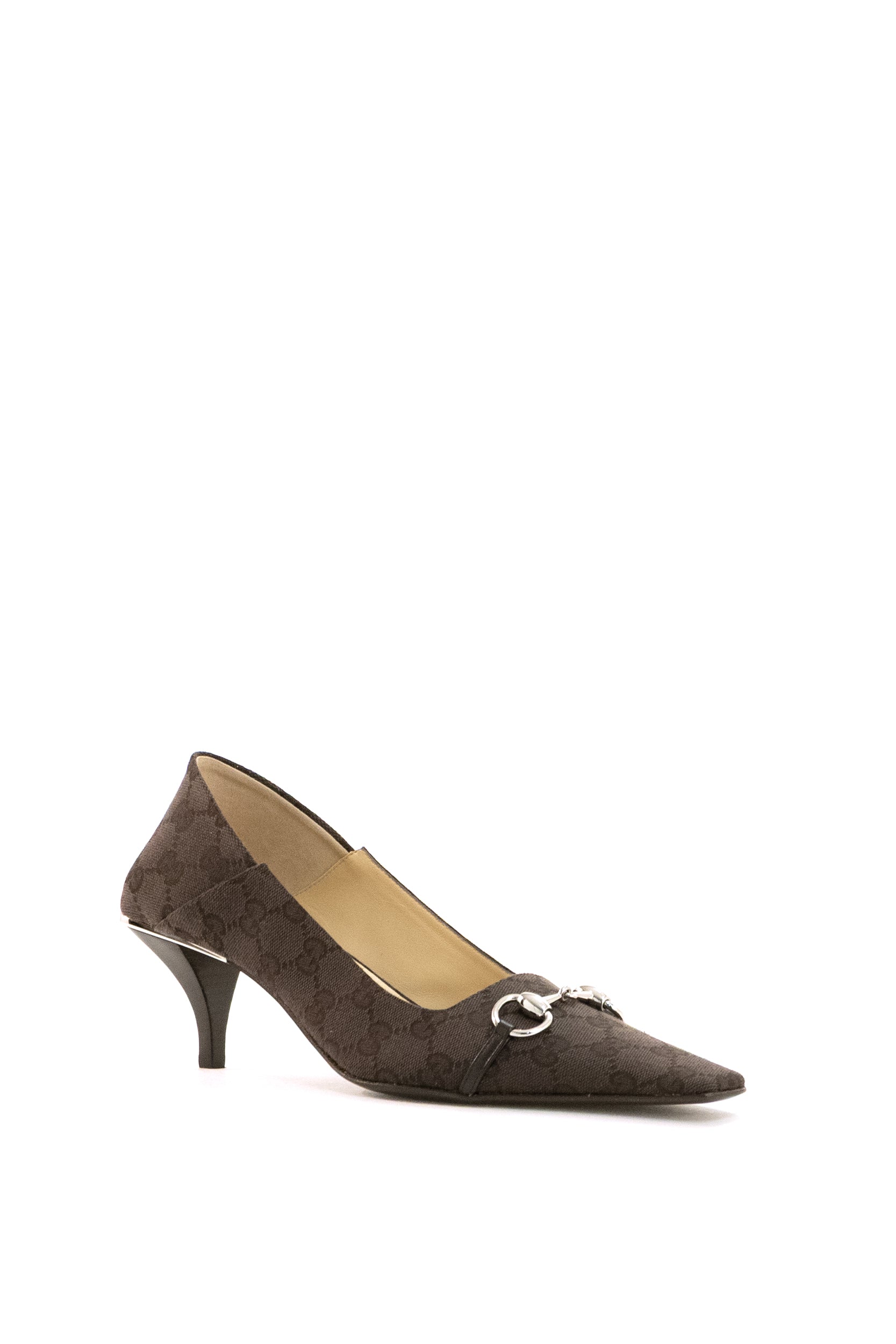 Décolleté Vittoria in tessuto GG marrone scuro<BR/> A0001G FAFZD 2544 GUCCI 