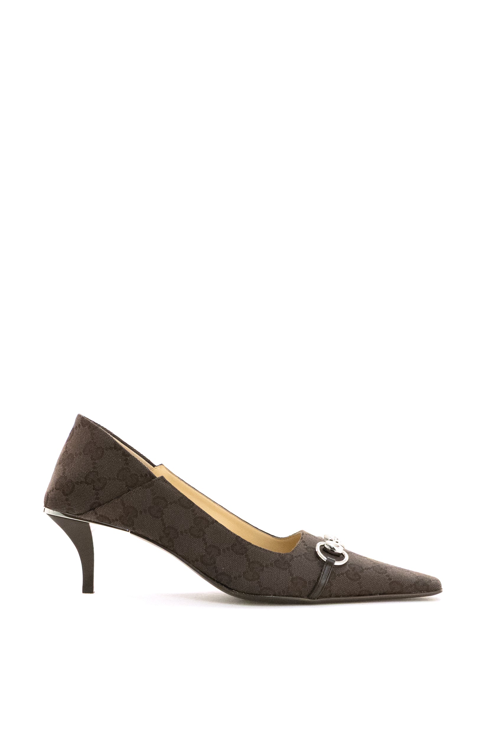 Décolleté Vittoria in tessuto GG marrone scuro<BR/> A0001G FAFZD 2544 GUCCI 