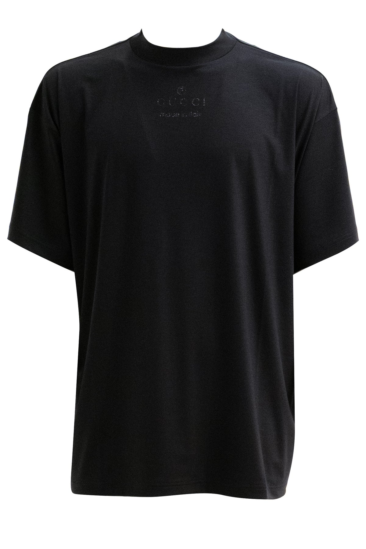 GUCCI T-shirt in jersey modal di colore nero