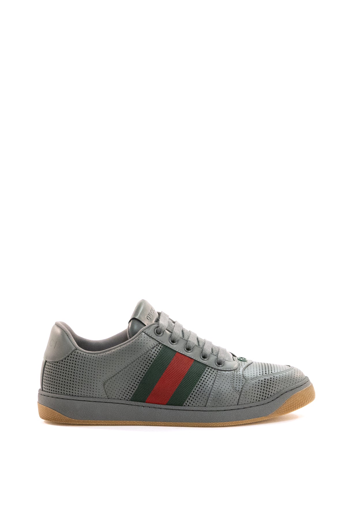 GUCCI Sneakers Screener in pelle di colore grigio
