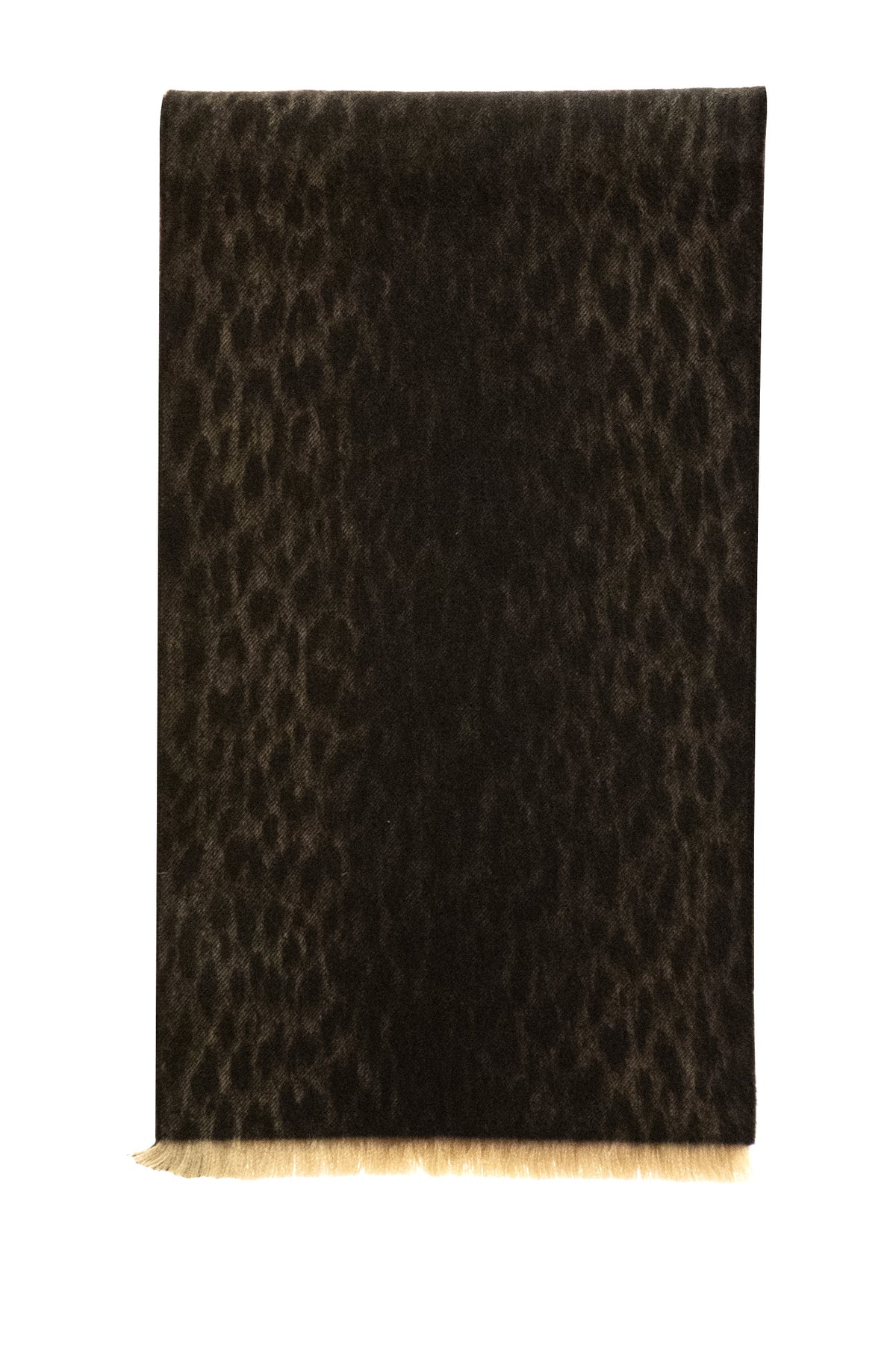 GUCCI Sciarpa in lana di colore marrone, vista 2