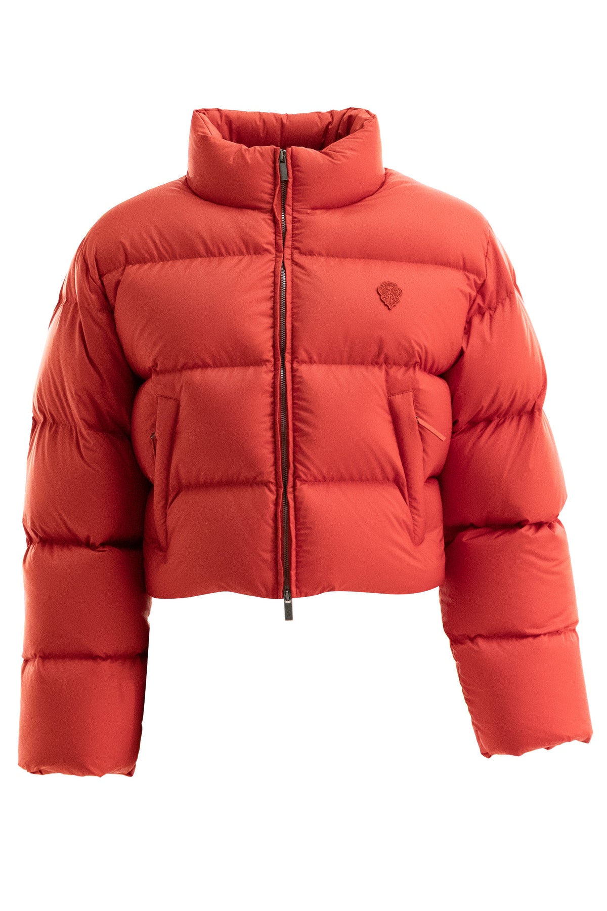 GUCCI Piumino in poliestere di colore rosso