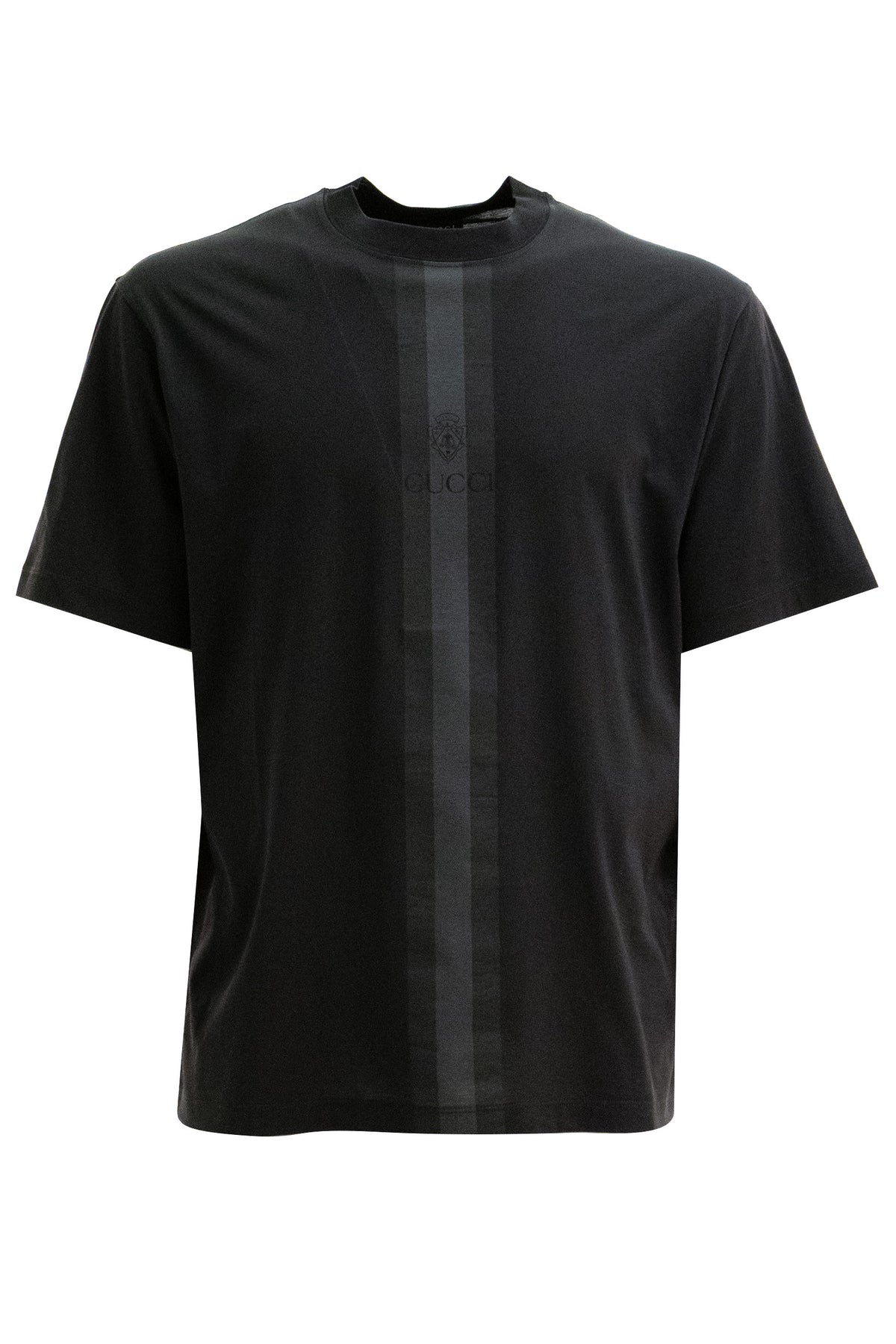 GUCCI T-shirt in cotone di colore nero