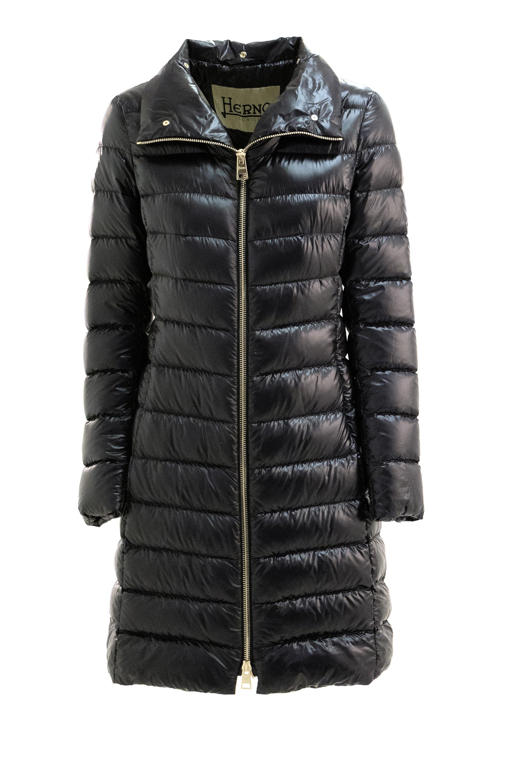Piumino in nylon di colore nero <BR/> PI0650DIC M05 12017Z 9300 HERNO 