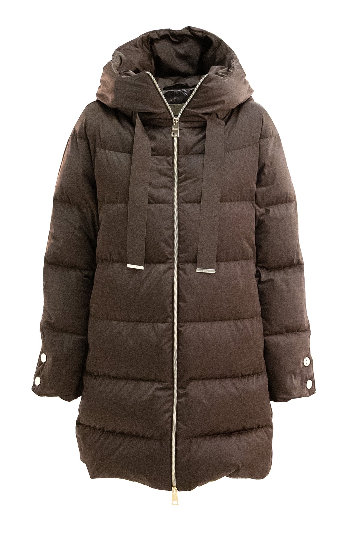 HERNO Piumino in nylon di colore marrone