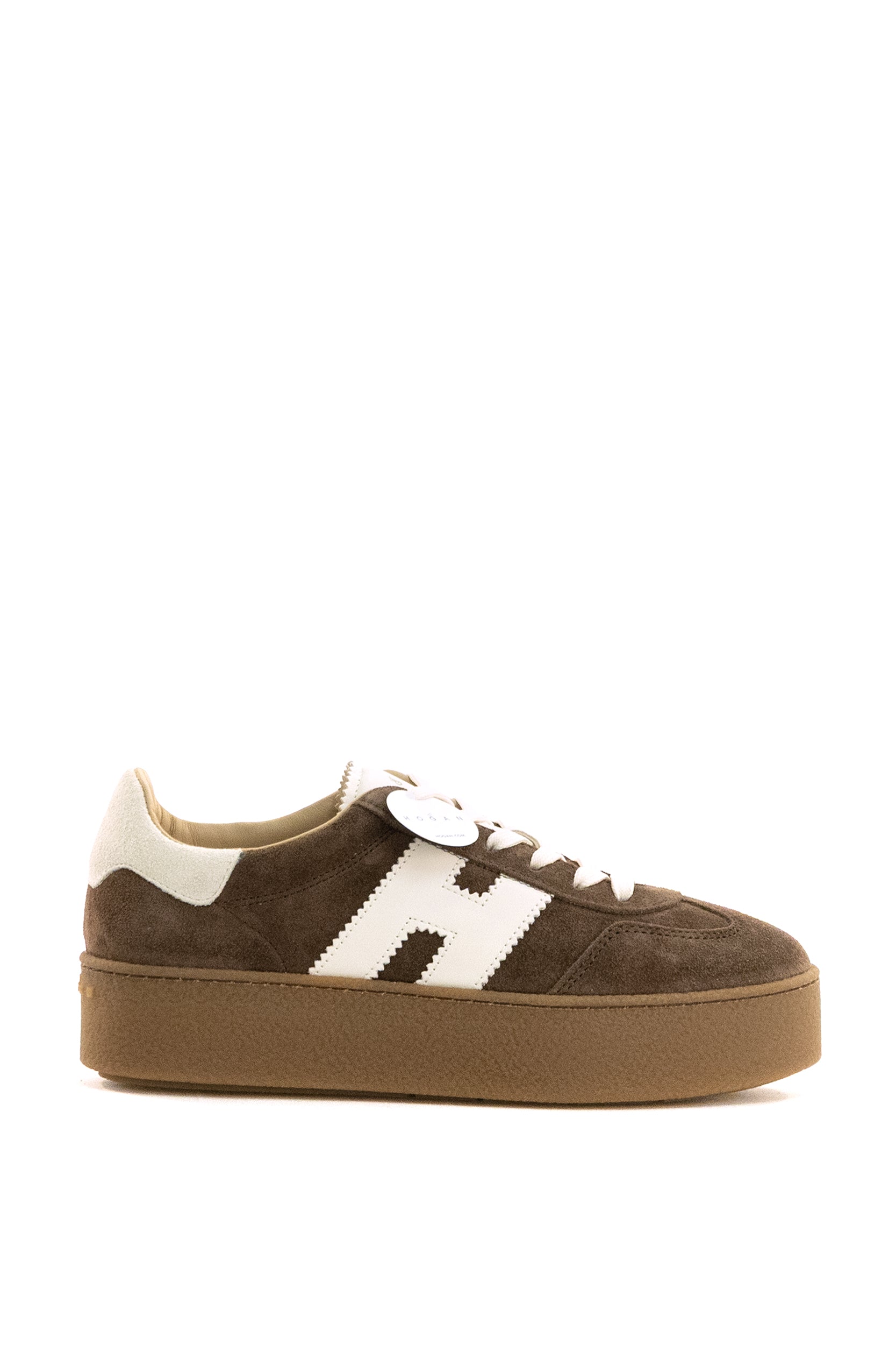 Sneakers Hogan Cool in suede di colore marrone<BR/> HXW6980FB60UL6 0MB1 HOGAN 