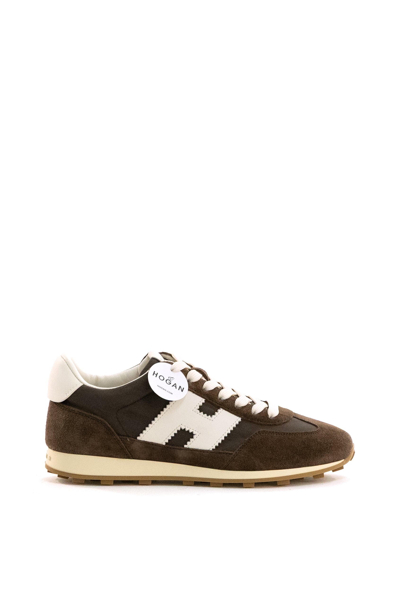 Sneakers Hogan Athletic in suede di colore marrone <BR/><BR/> HXW7270GH10V4R 0CQ1 HOGAN 