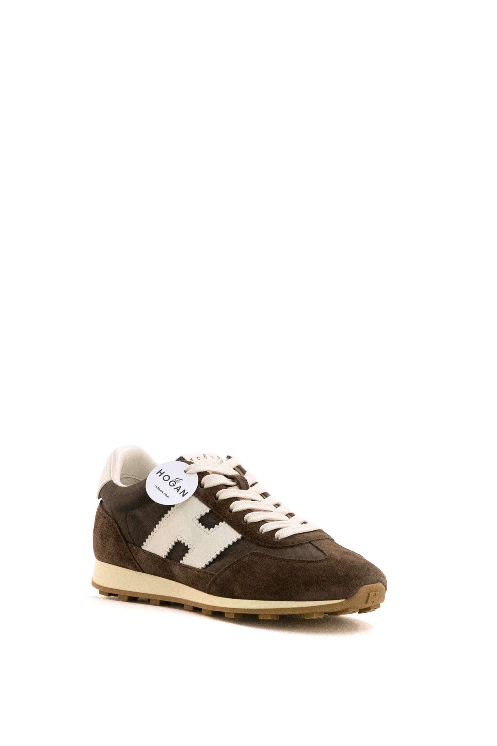 Sneakers Hogan Athletic in suede di colore marrone <BR/><BR/> HXW7270GH10V4R 0CQ1 HOGAN 