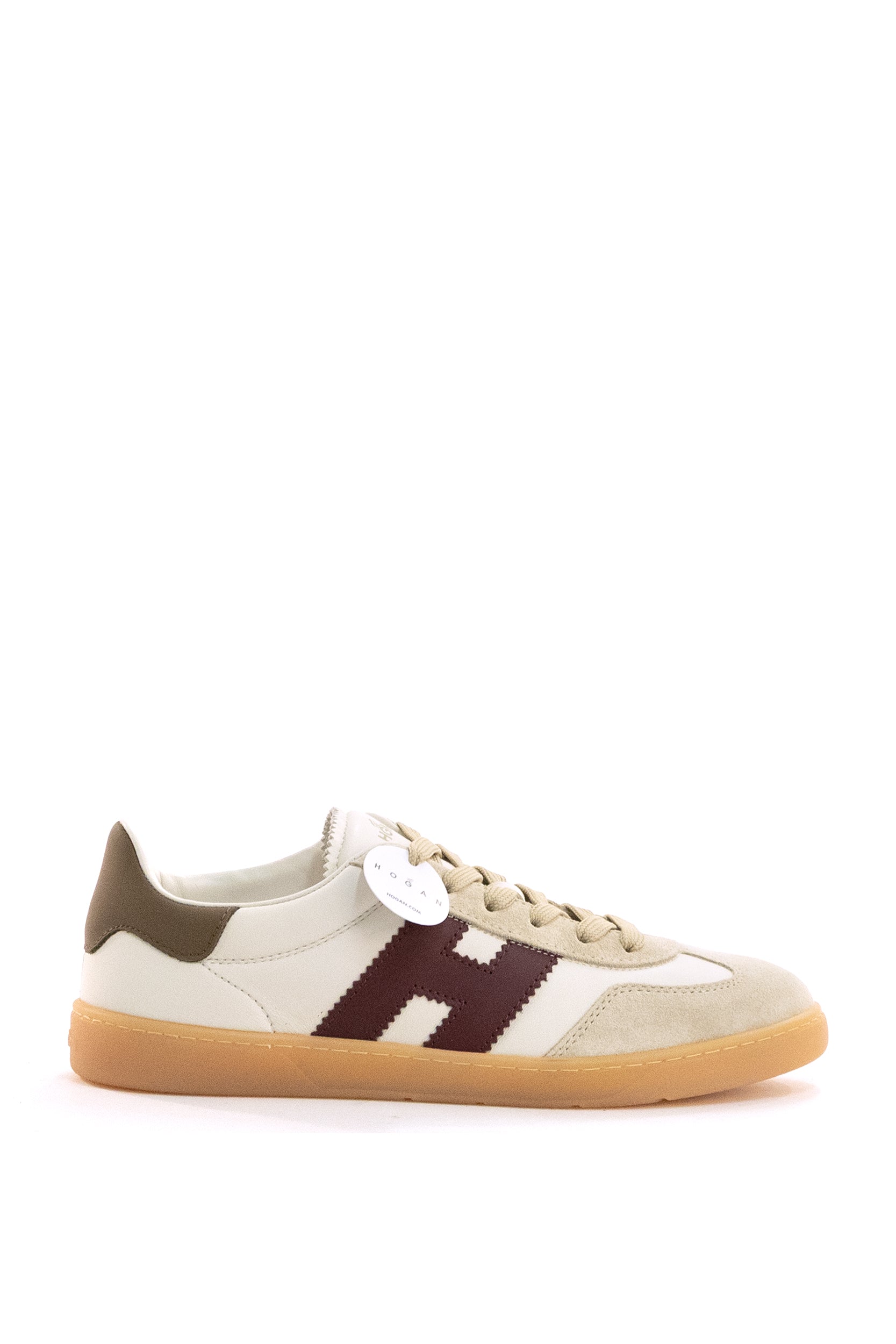 Sneakers Hogan Cool in pelle e suede di colore bianco <BR/> HXW6470FB60UHC 964Q HOGAN 