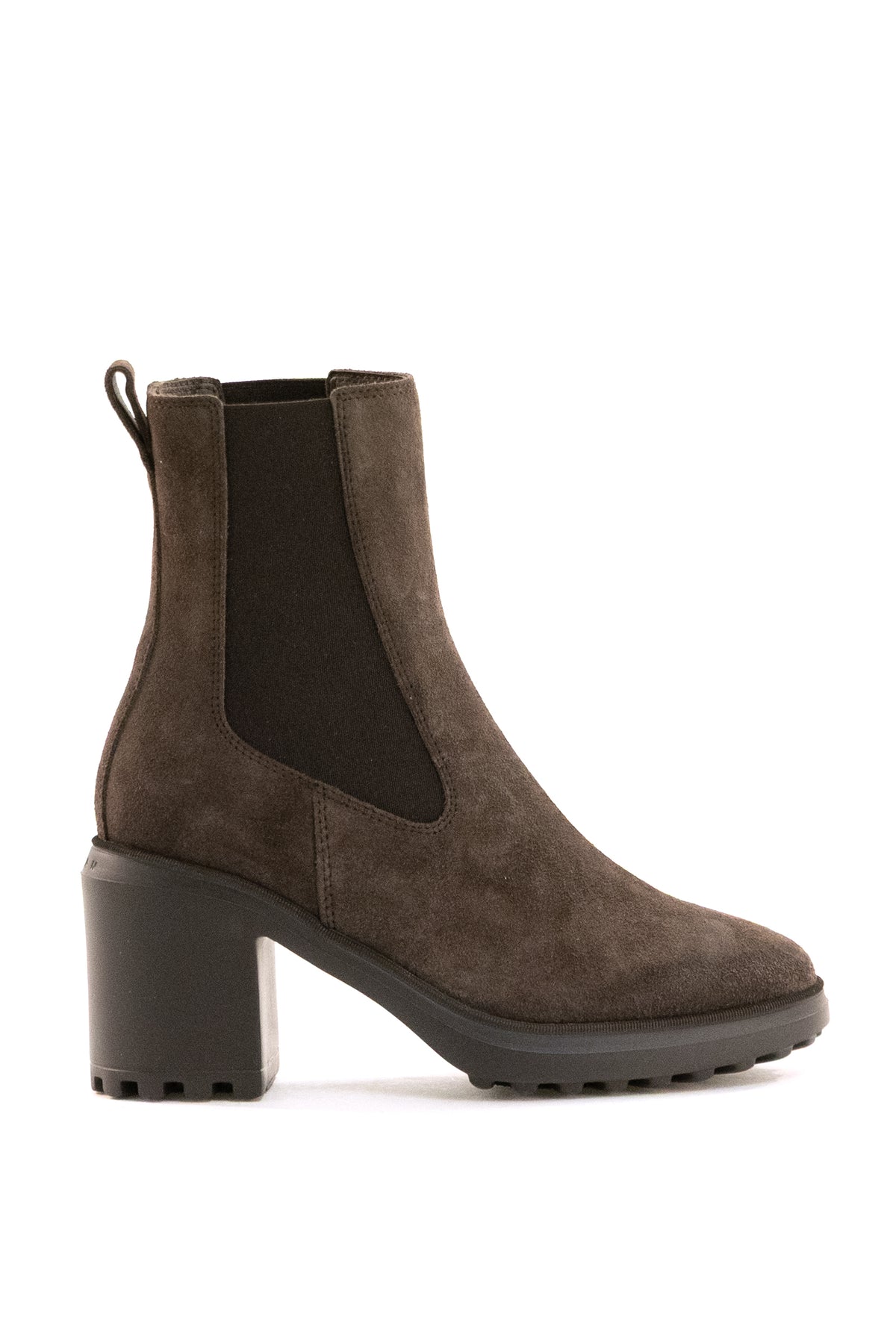 HOGAN Stivali Chelsea in suede di colore marone, Marrone