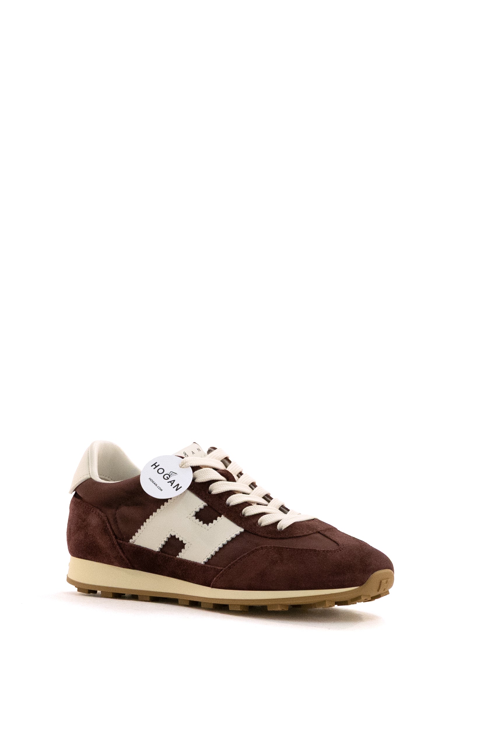 Sneakers Hogan Athletic in suede di colore bordeaux <BR/> HXW7270GH10V4R 0CPH HOGAN 