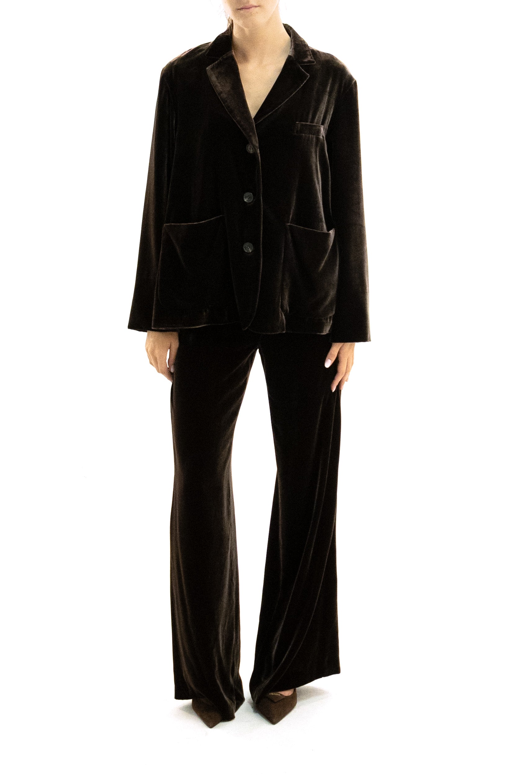 Giacca in velluto di colore marrone <BR/> KB0708T5011 590 KILTIE 