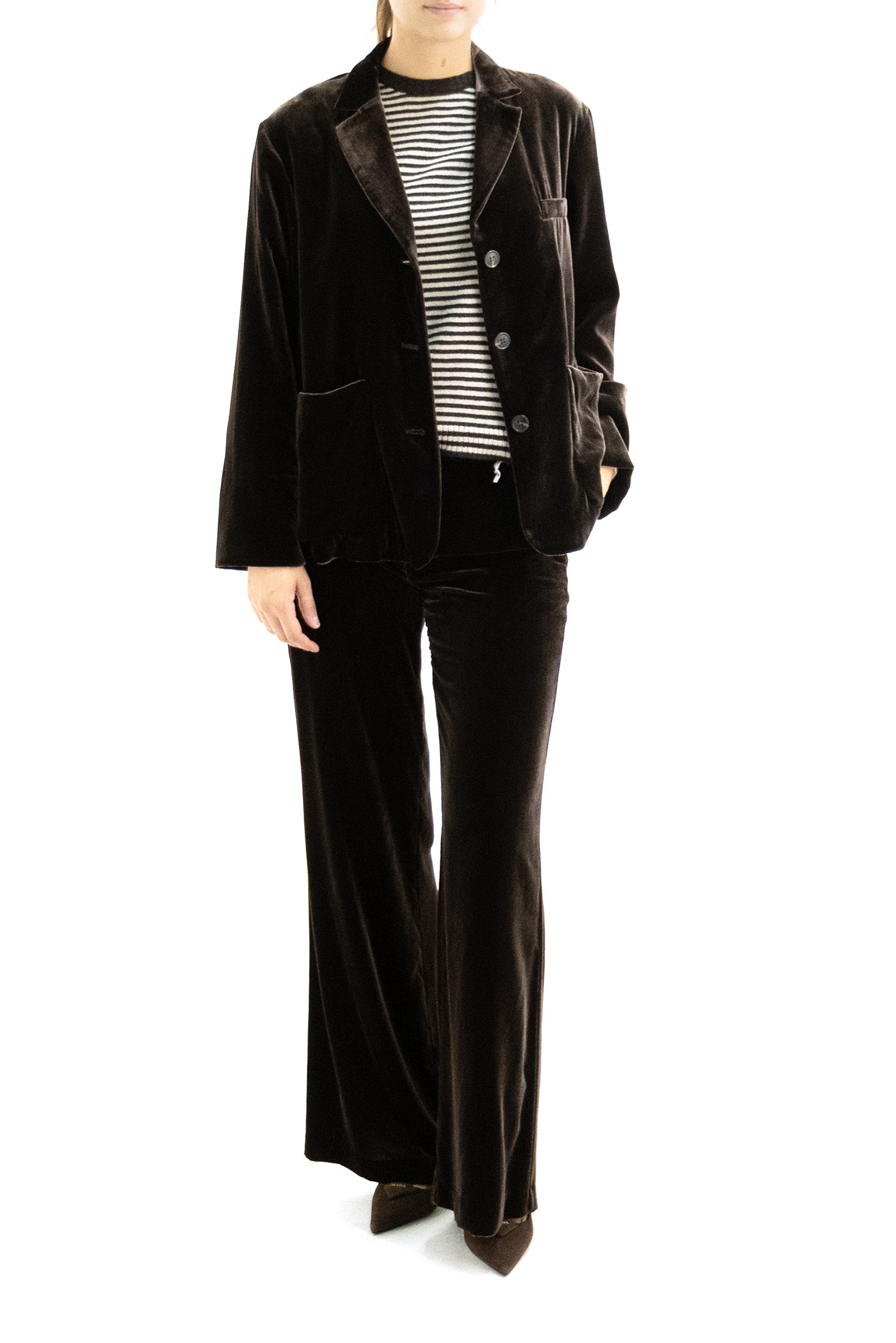 Giacca in velluto di colore marrone <BR/> KB0708T5011 590 KILTIE 