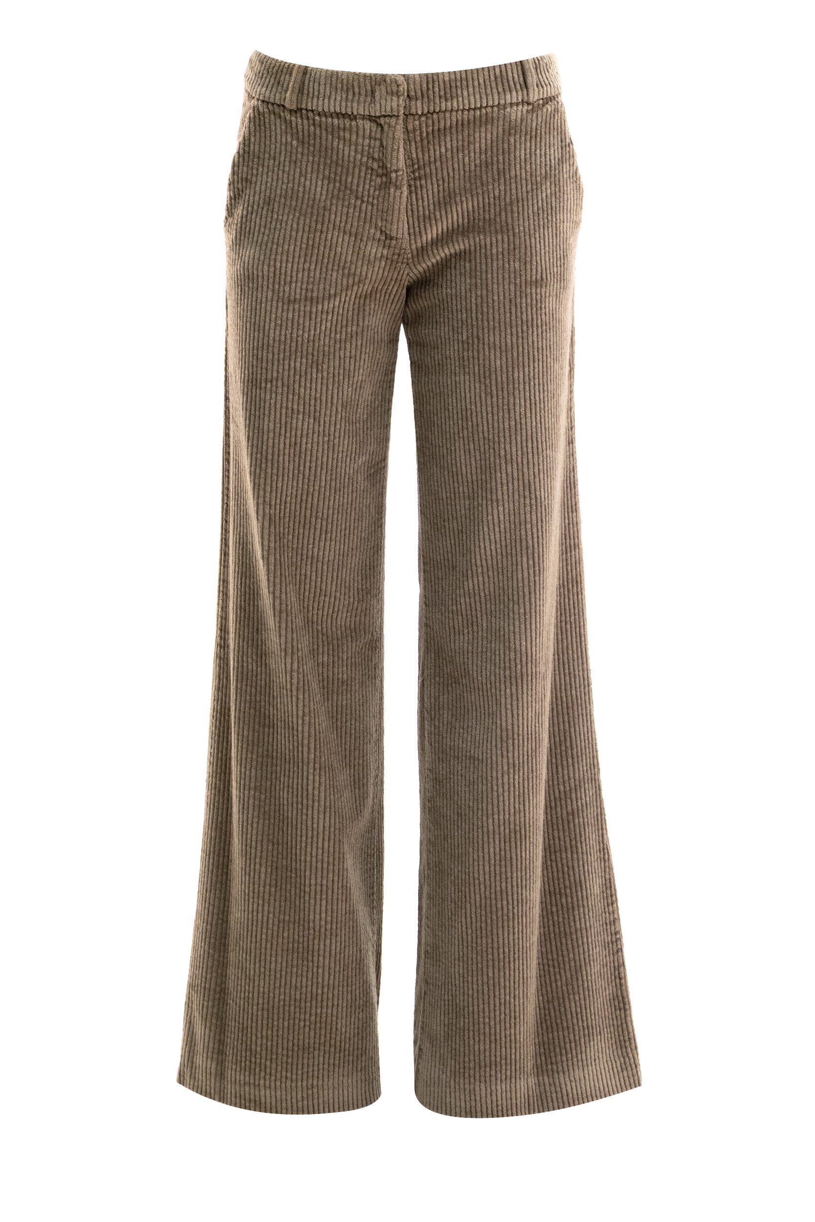 Pantaloni in velluto a coste di colore beige <BR/> KP2821T4824 543 KILTIE 