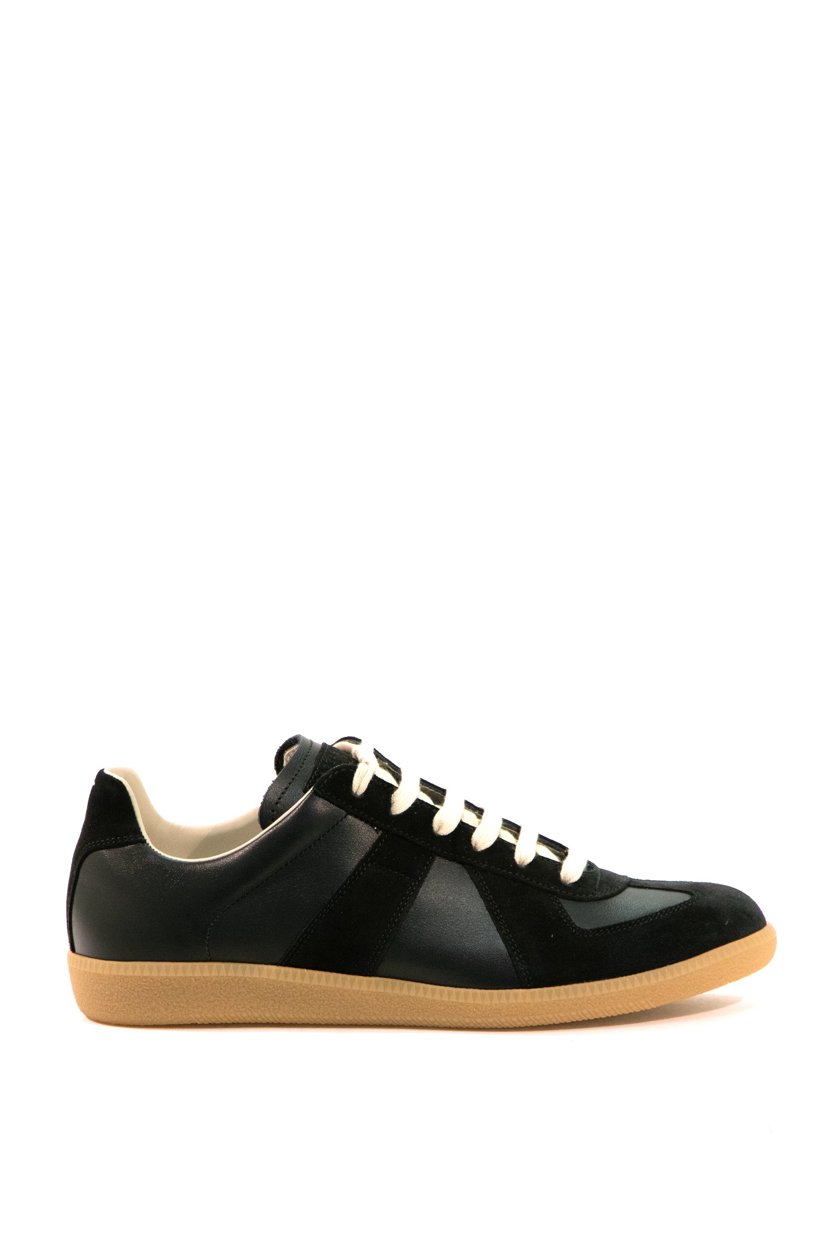 Sneakers Replica low-top in pelle liscia e suede color nero S57WS0236 P1895 H6851 MAISON MARGIELA 