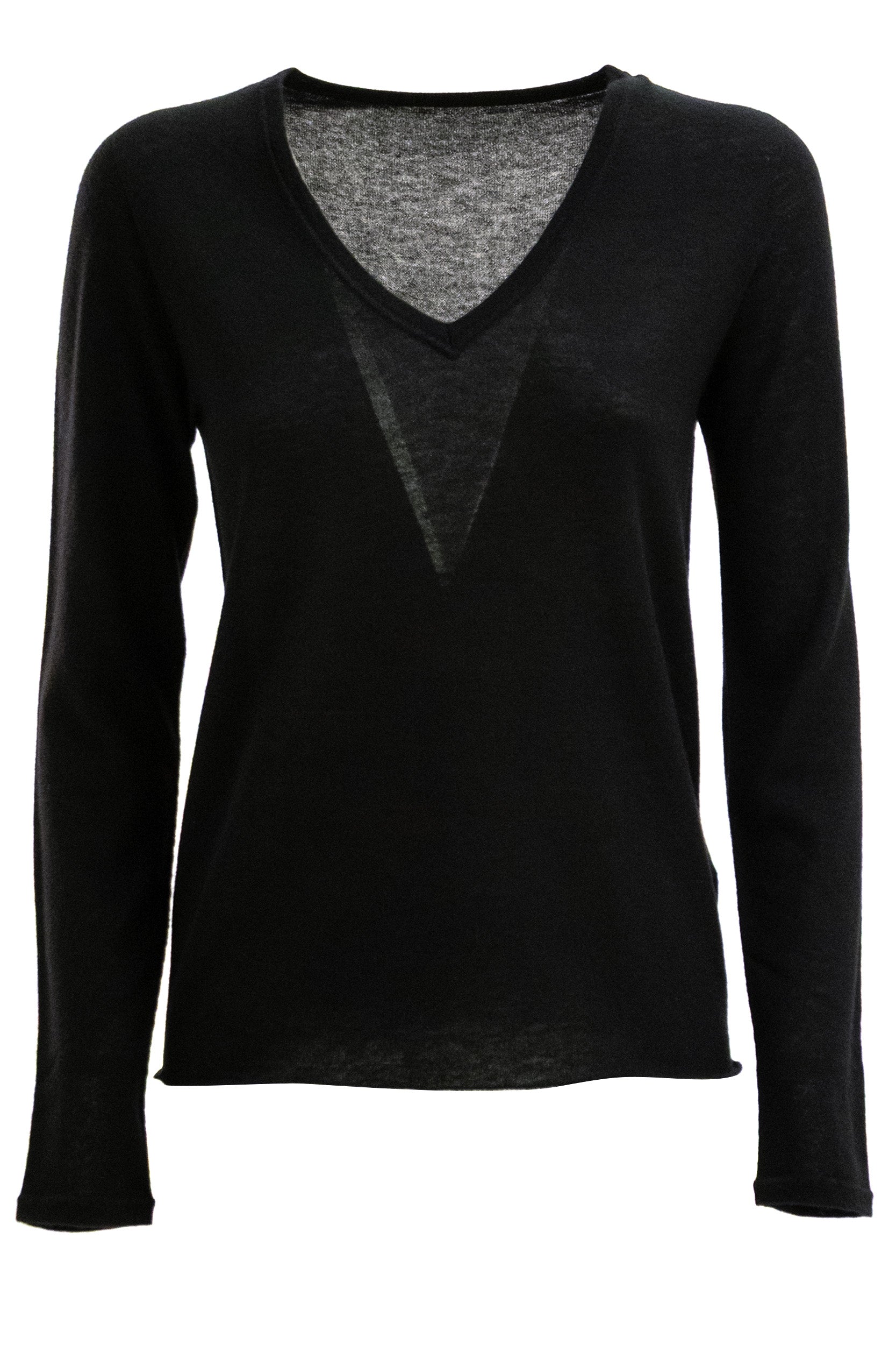 MAJESTIC Cashmere Jumper, Black