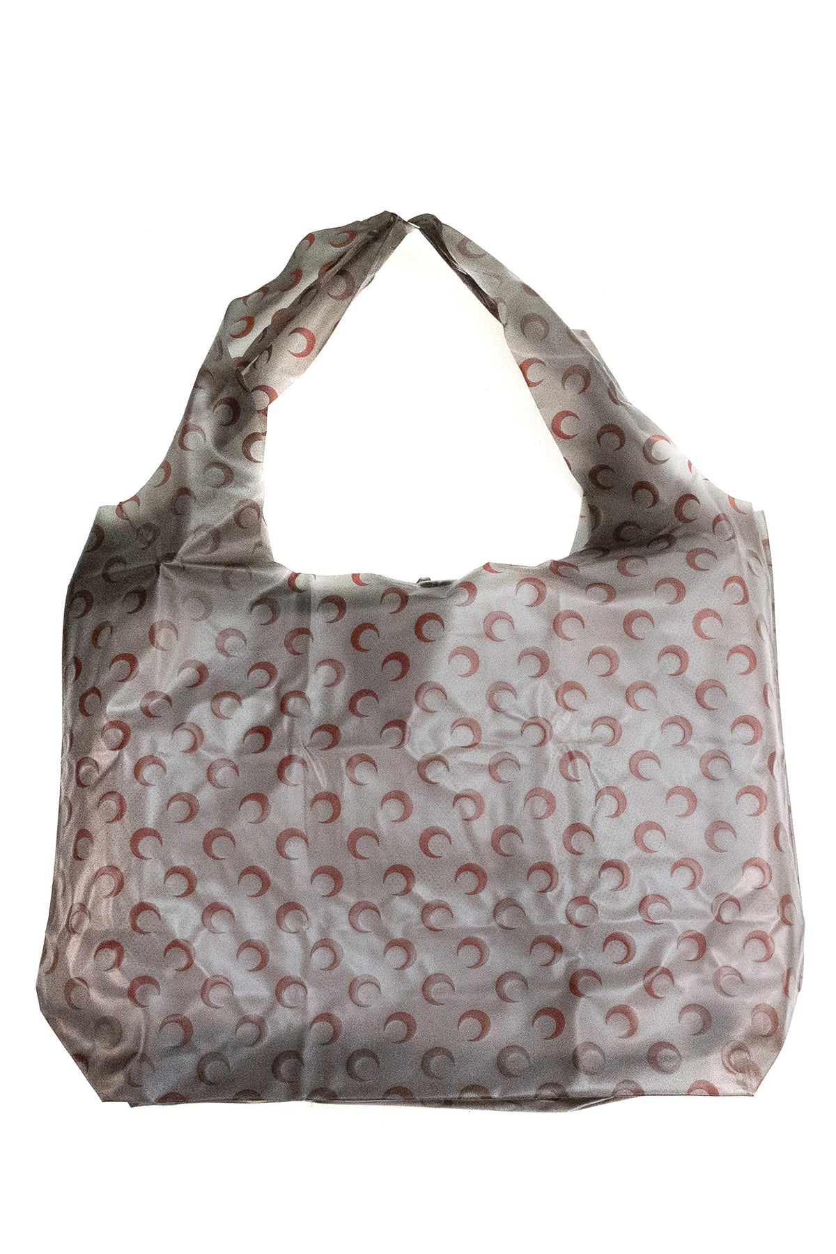 MARINE SERRE Borsa shoppin Moon di colore nero e rosso, Nero/rosso, vista 2