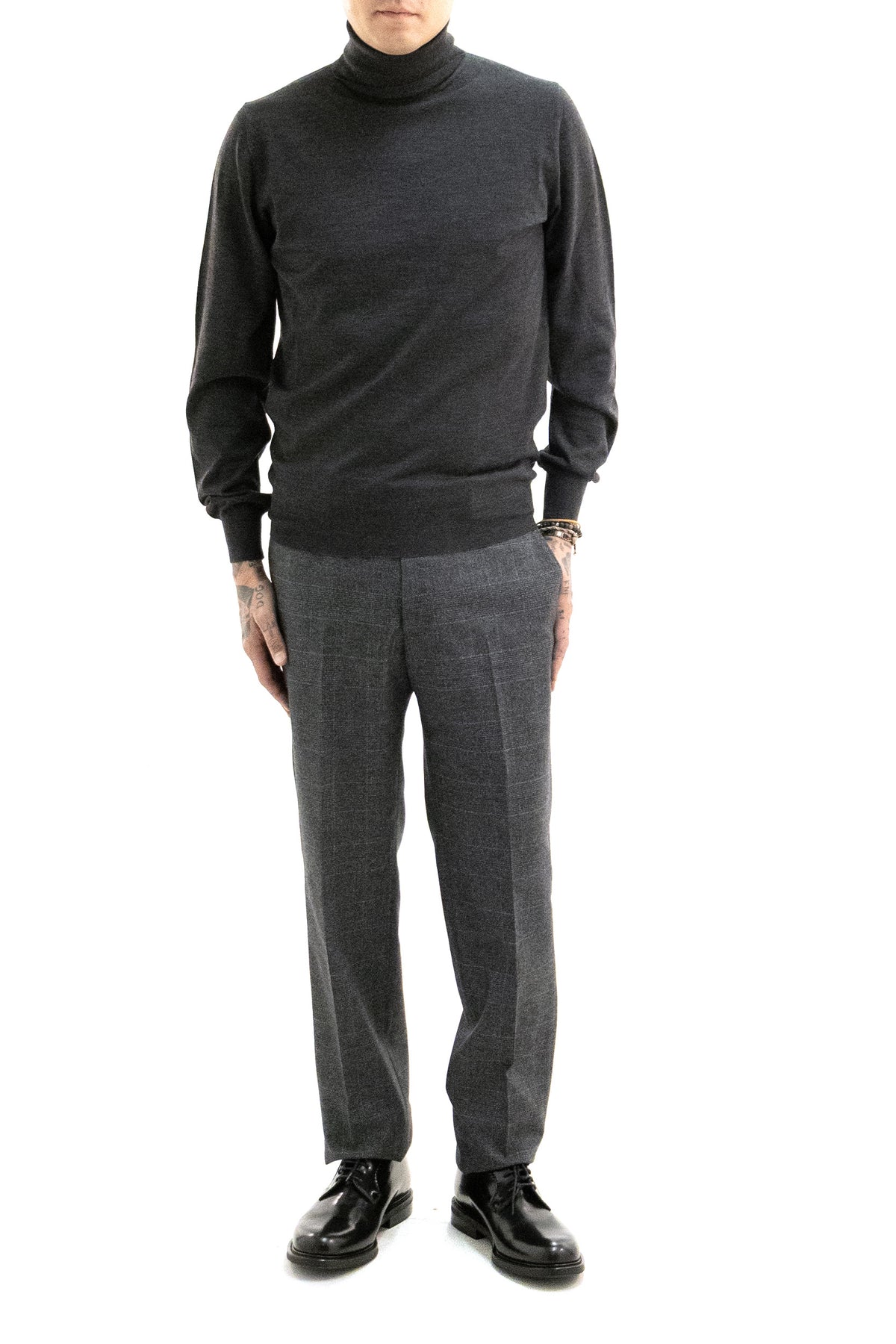 MAUREL Wool Turtleneck, Grigio, view 2