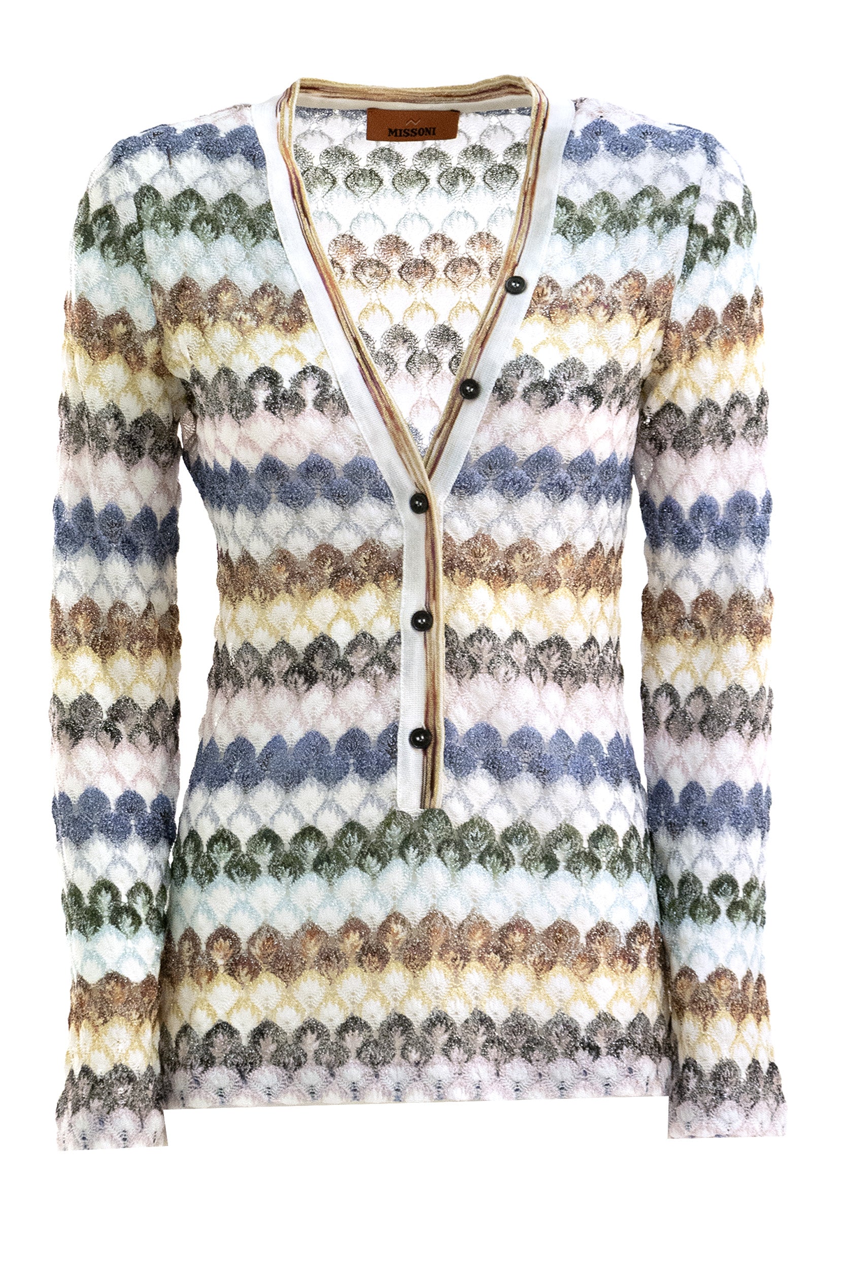 Maglia in viscosa lamé multicolore<BR/> DS26WN0U-BR015P SMSPU MISSONI 