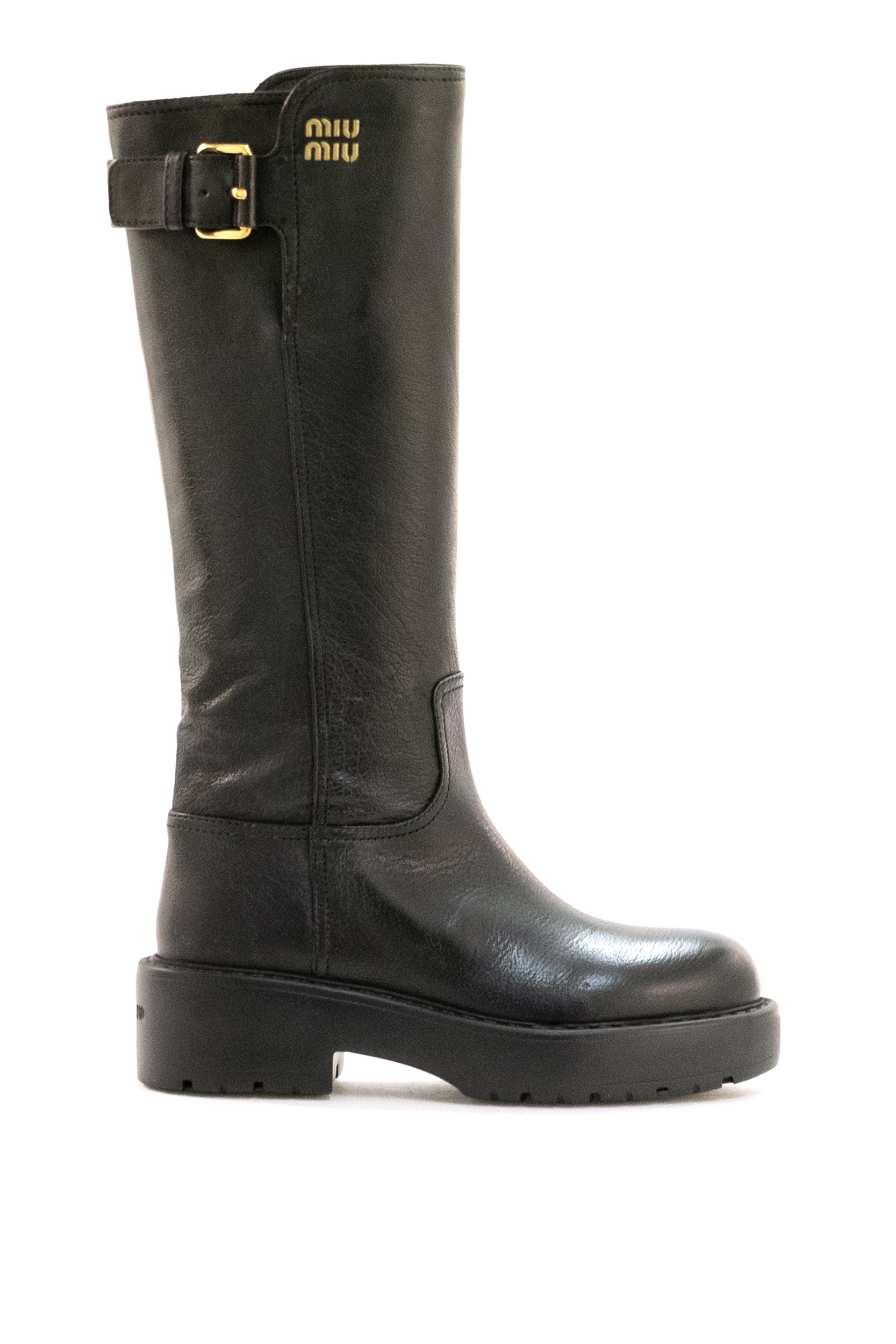 MIU MIU Black leather boots