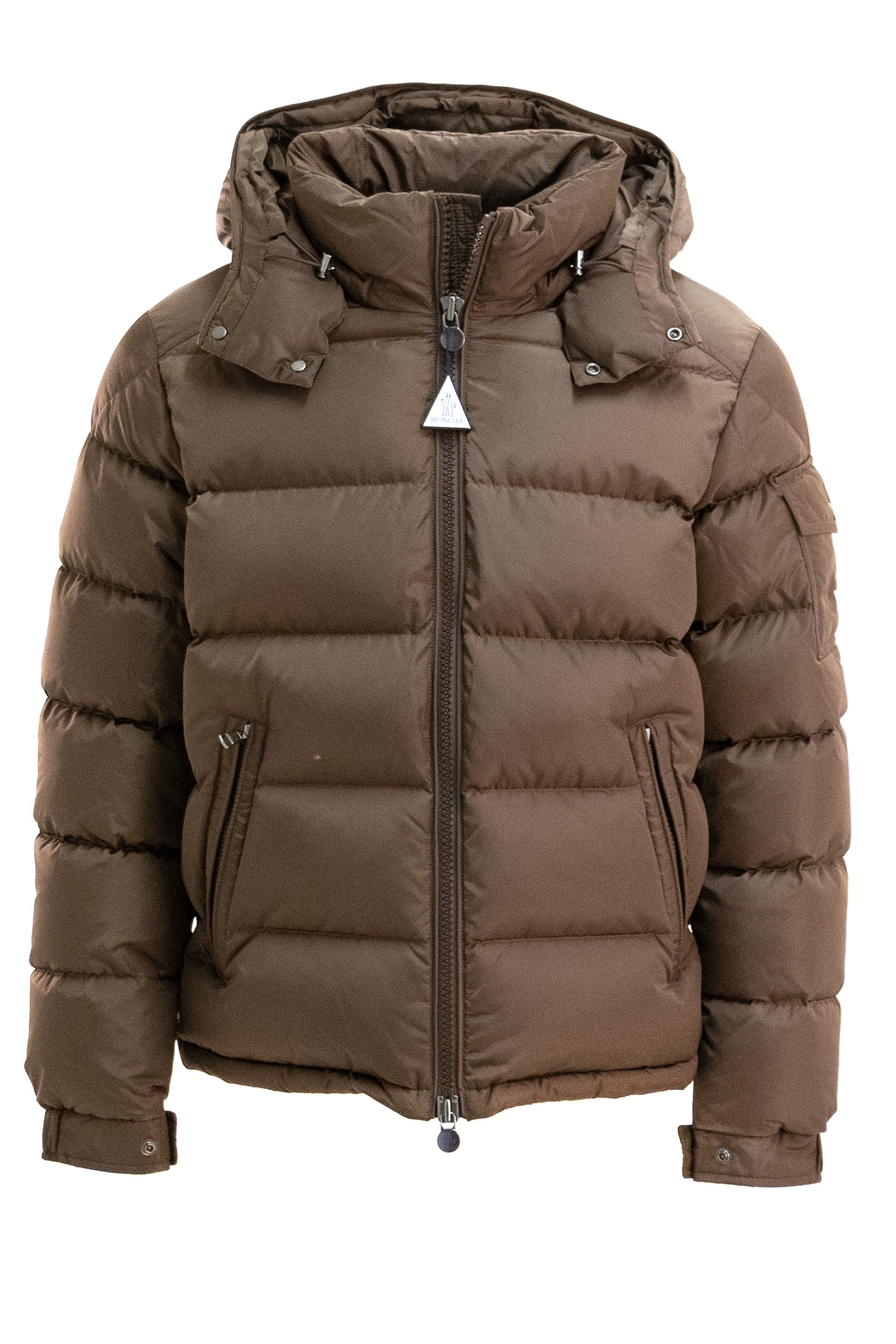 Piumino imbottito Maya in nylon technique di colore marrone<BR/> 1A536-00 539ZD 262 MONCLER 