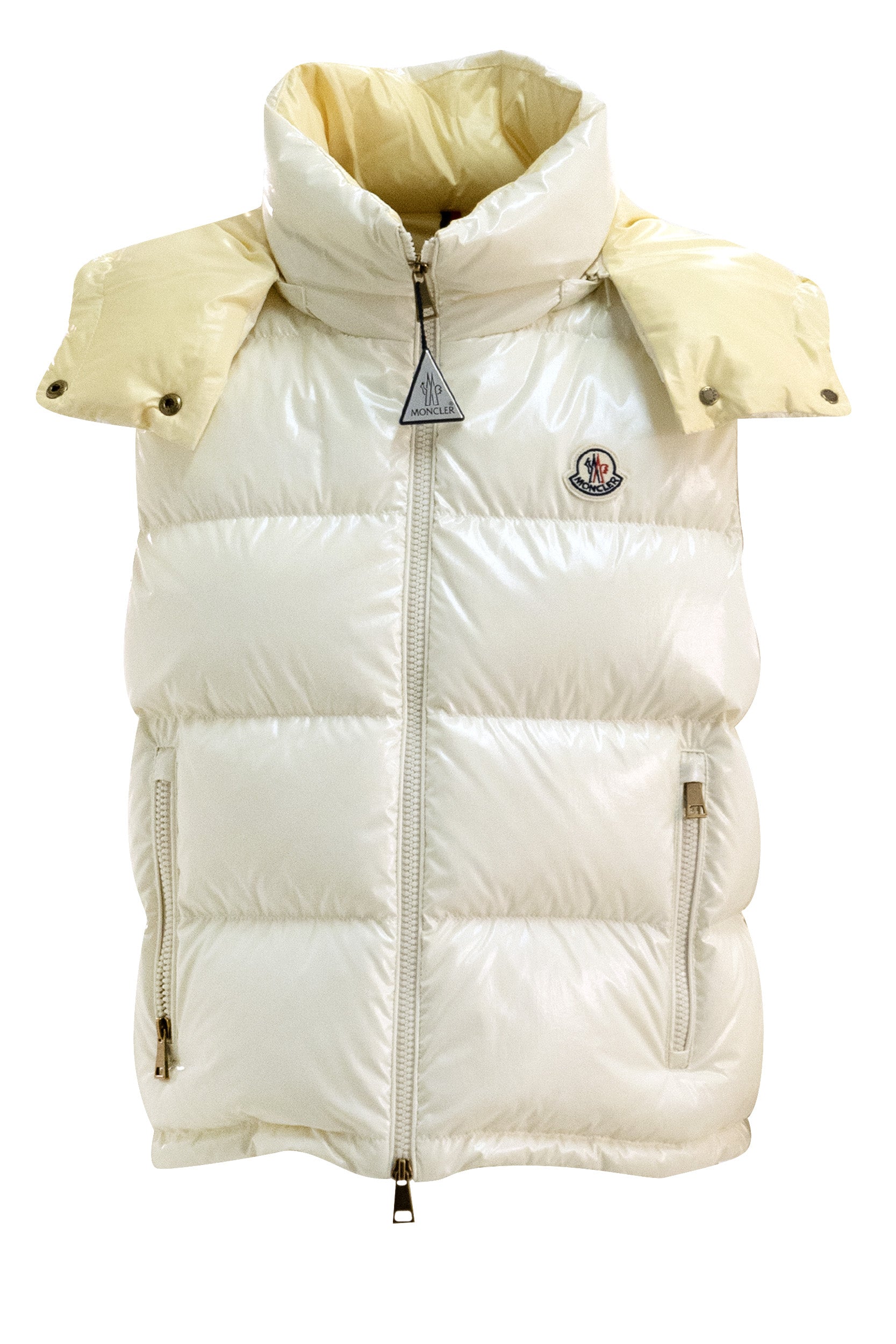 Gilet imbottito Niverolle in nylon color avorio<BR/> 1A000-05 597EU 10W MONCLER 