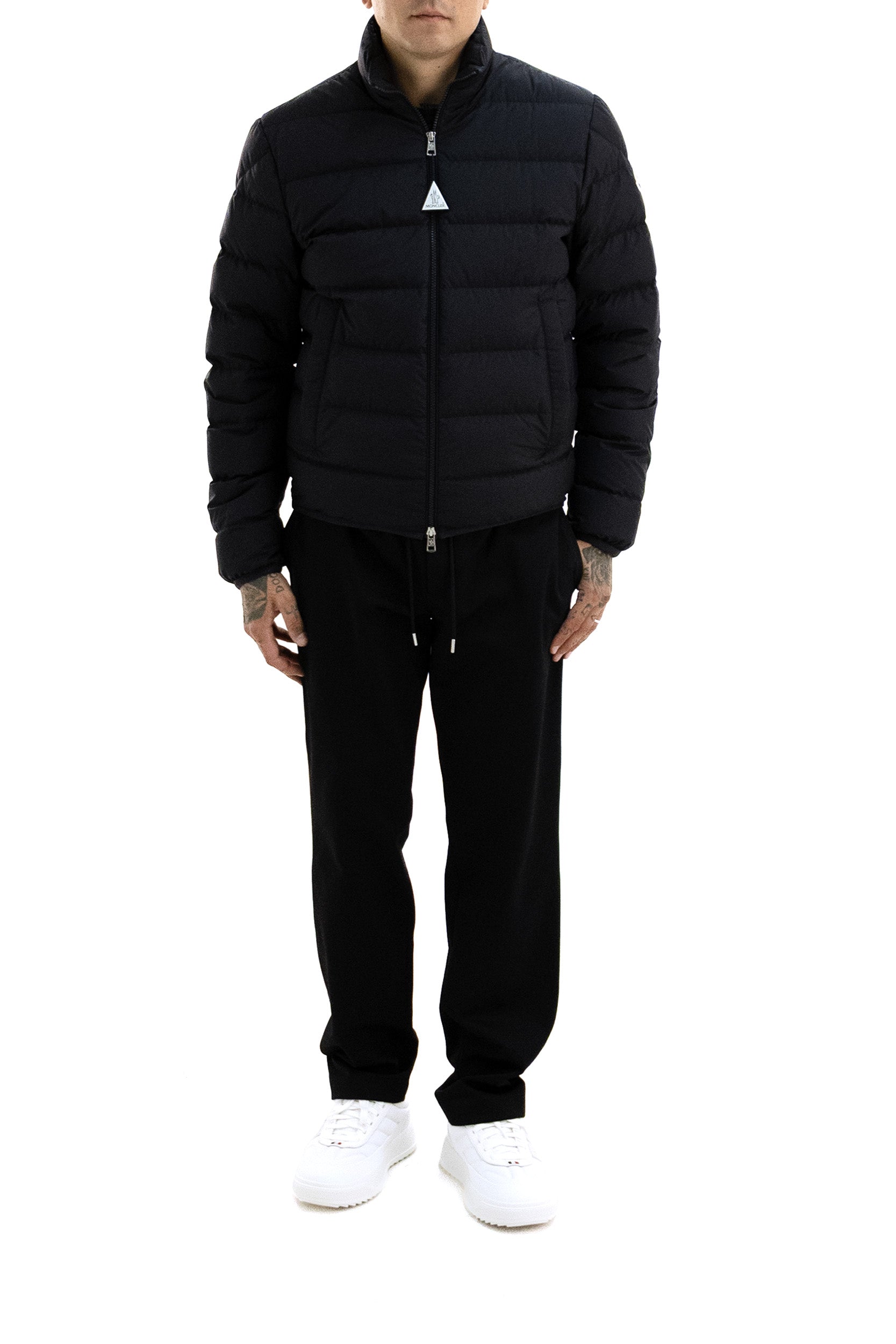 Piumino imbottito Baudinet in poliestere di colore blu<BR/> 1A001-08 54A81 778 MONCLER 