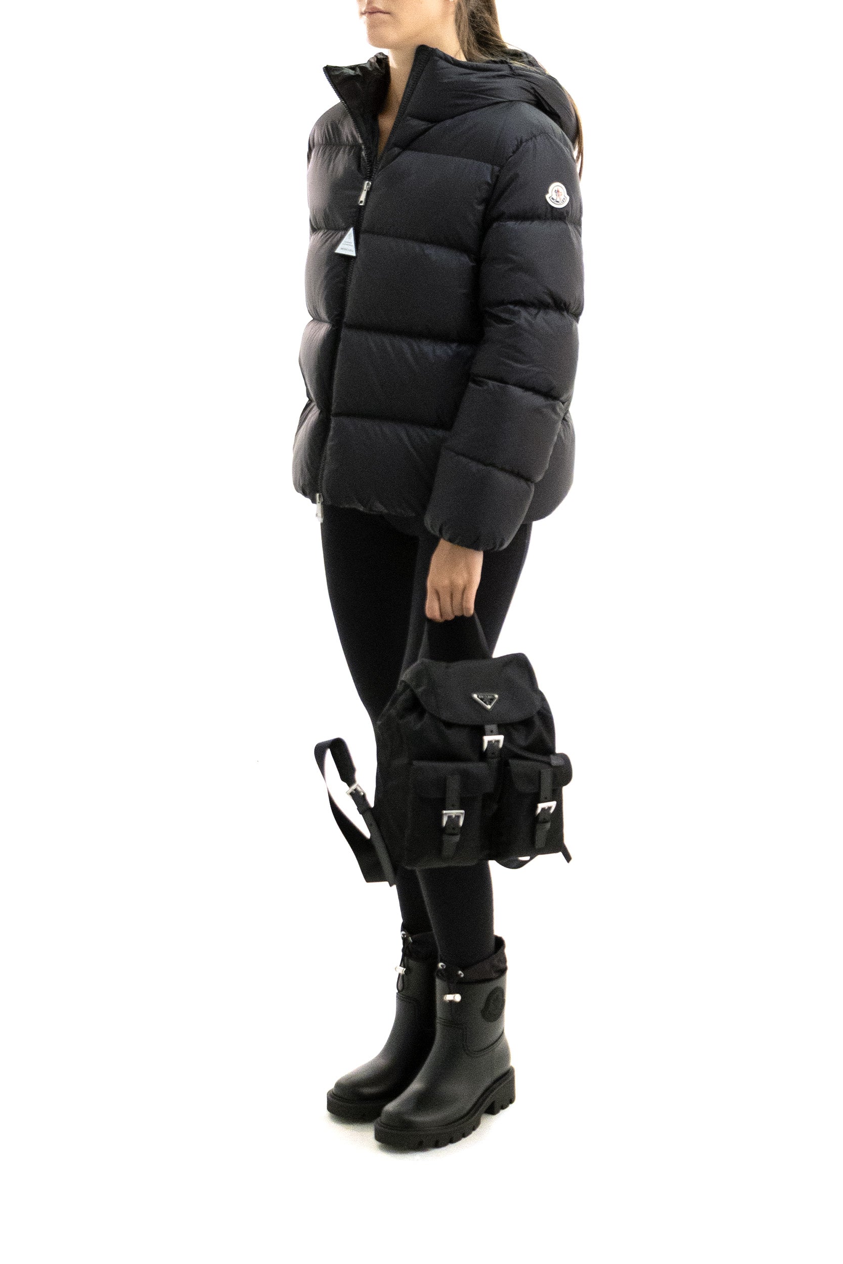 Piumino Feligule in nylon di colore nero <BR/> 1A001-10 599S0 999 MONCLER 