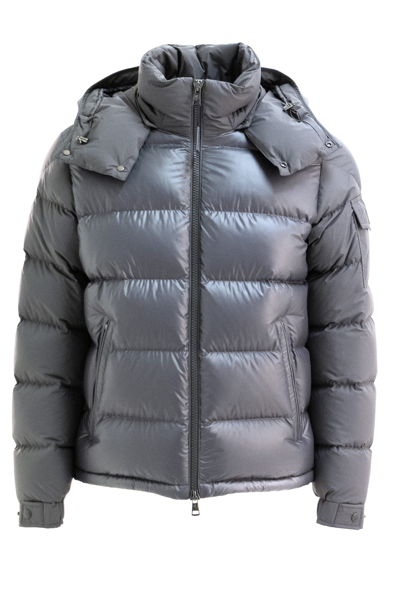 Piumino imbottito Maya in nylon technique di colore grigio<BR/> 1A001-38 597YX 921 MONCLER 