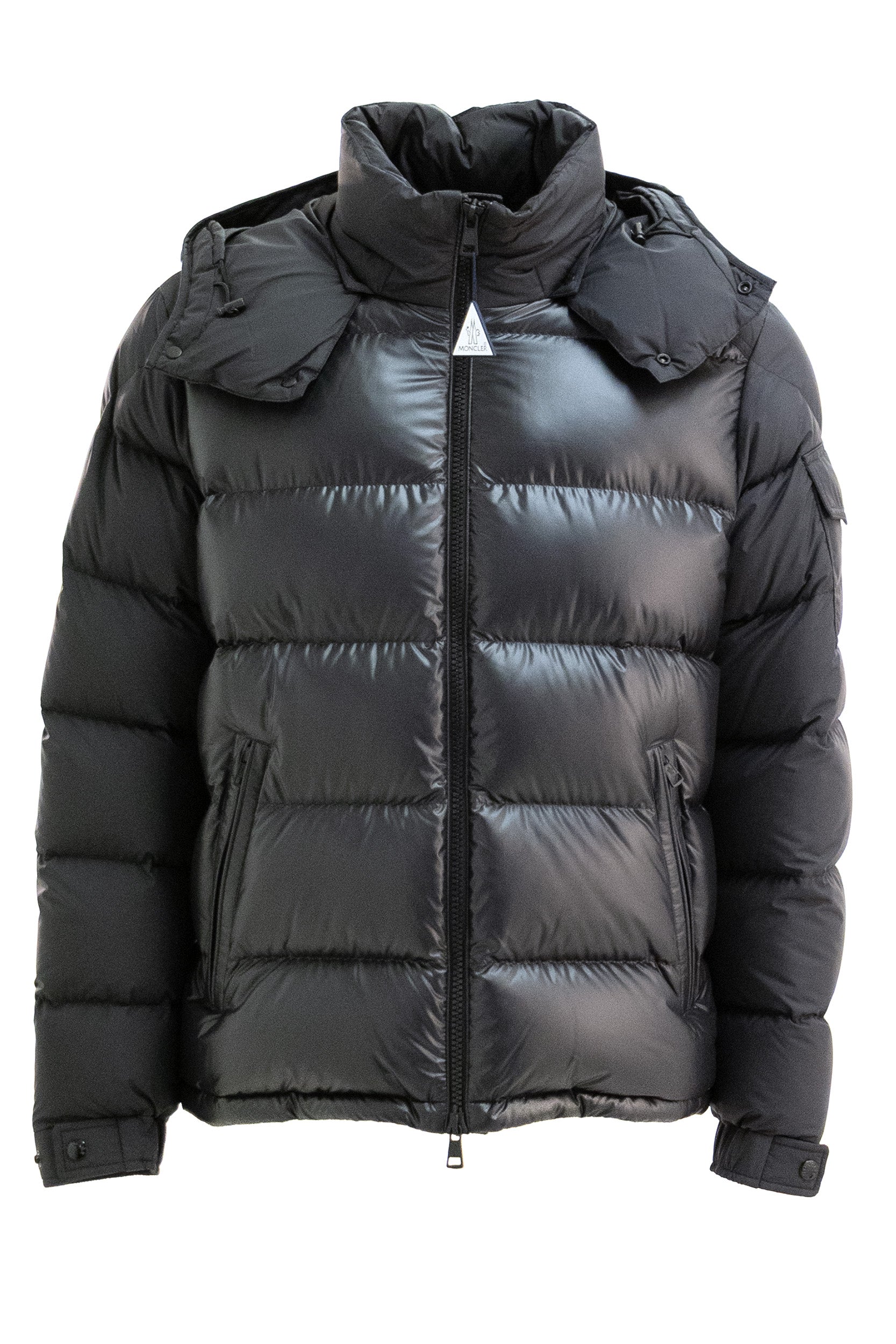 Piumino imbottito Maya in nylon technique di colore nero<BR/> 1A001-38 597YX 999 MONCLER 