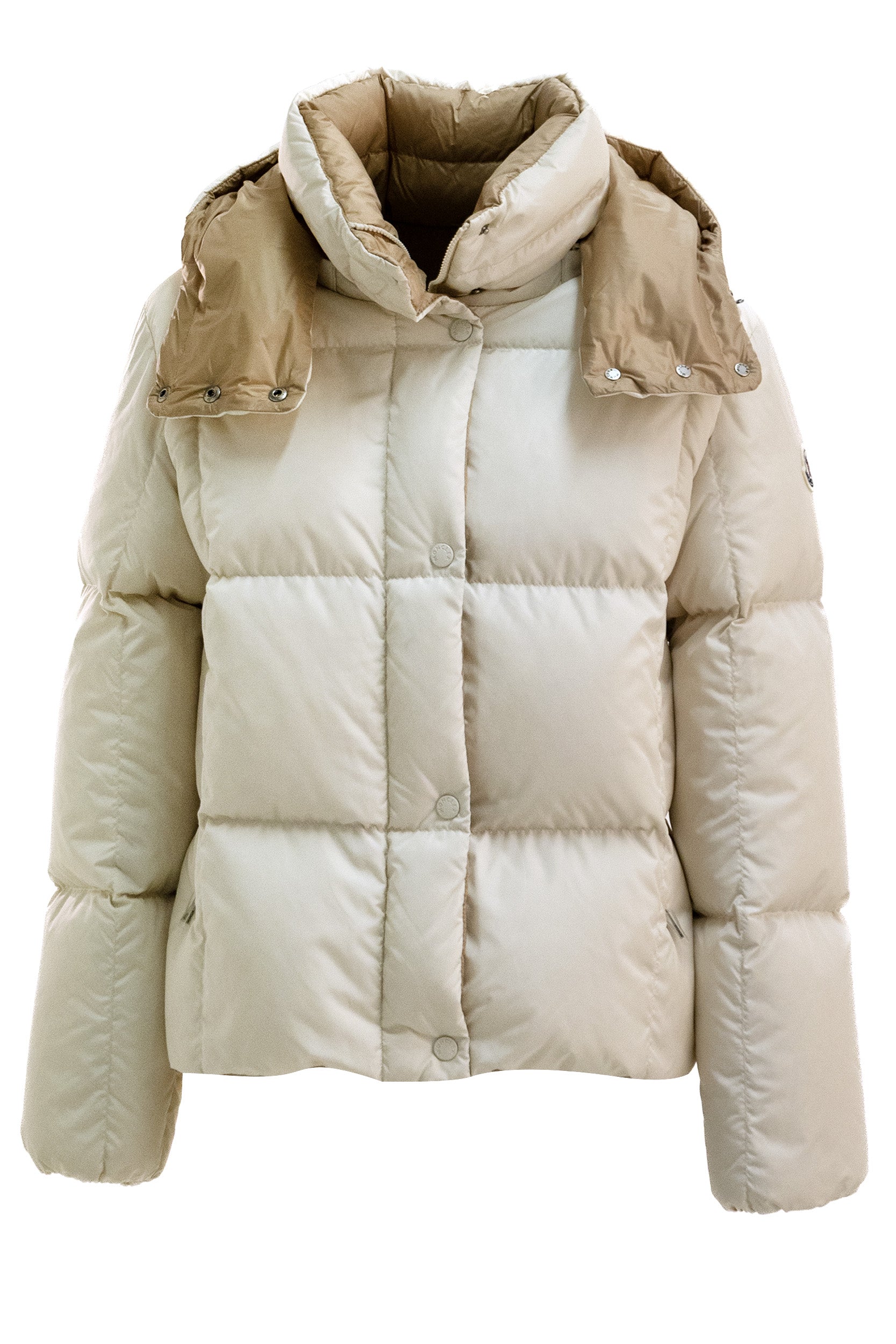 Piumino Castlenew in nylon di colore avorio<BR/> 1A001-98 539ZD 201 MONCLER 