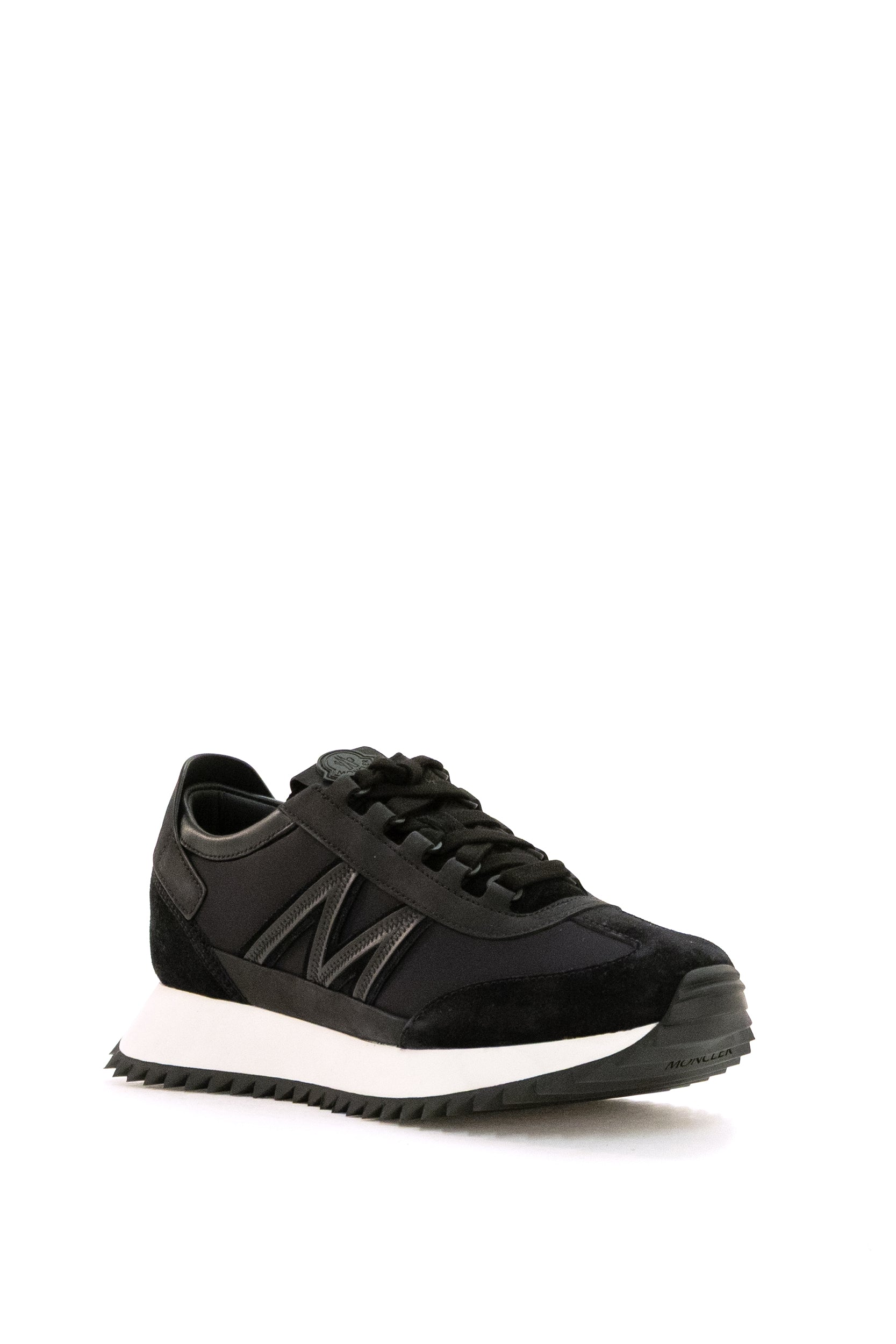 Sneakers Pacey2 in pelle scamosciata e nabuk di colore nero <BR/> 4M001-30 M7280 999 MONCLER 