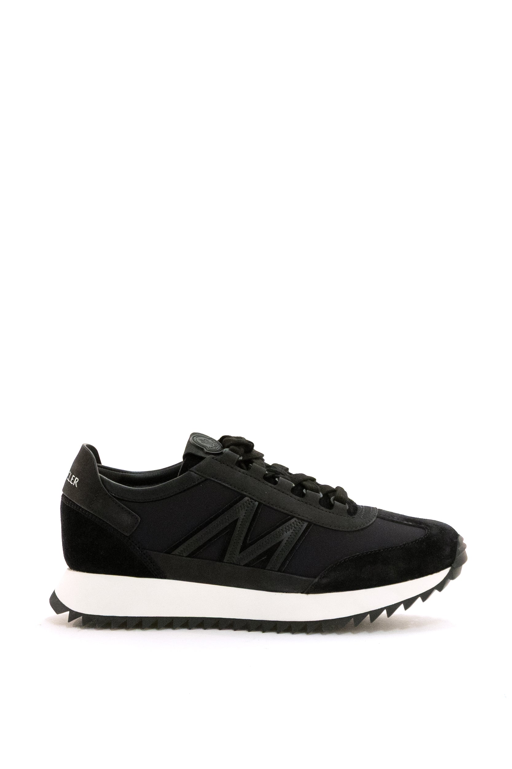 Sneakers Pacey2 in pelle scamosciata e nabuk di colore nero <BR/> 4M001-30 M7280 999 MONCLER 