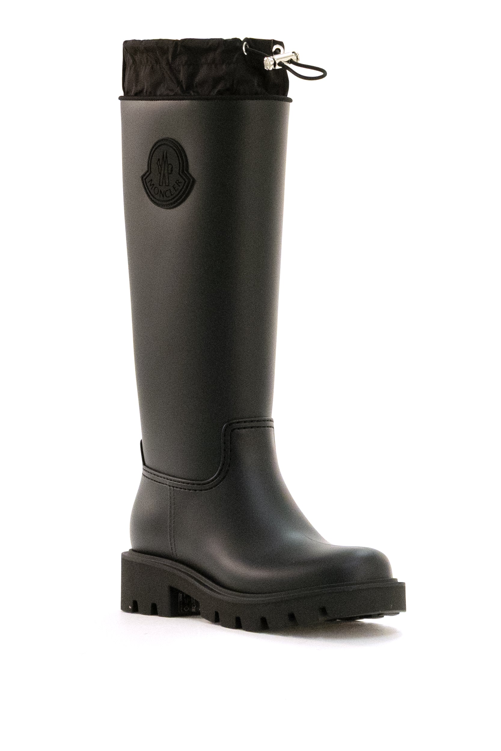 Stivali da pioggia Kickstream High in PVC di colore nero<BR/> 4G001-80 M4522 999 MONCLER 
