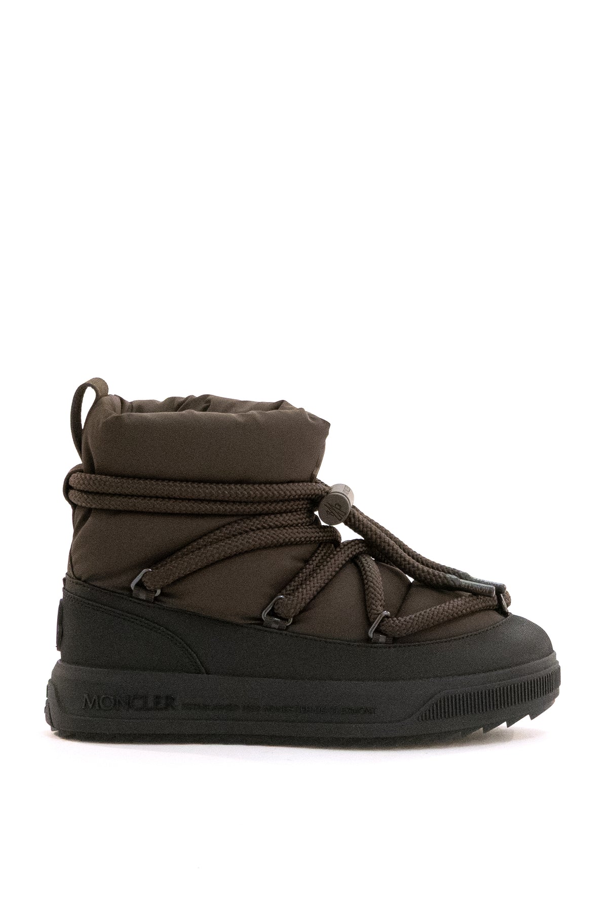 MONCLER Stivali da neve Altive Mid in tessuto di colore marrone