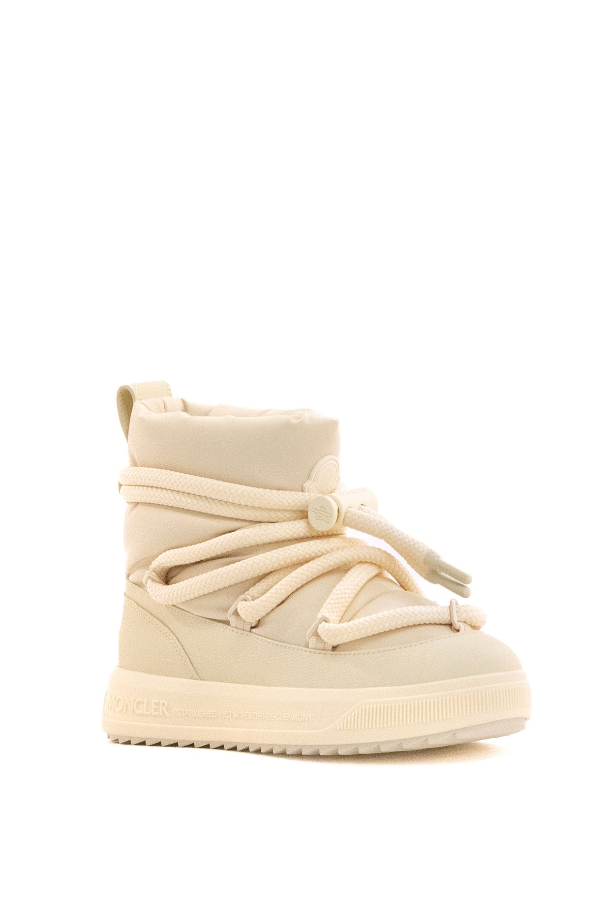 MONCLER Stivali da neve Altive Mid in tessuto di colore beige, view 2