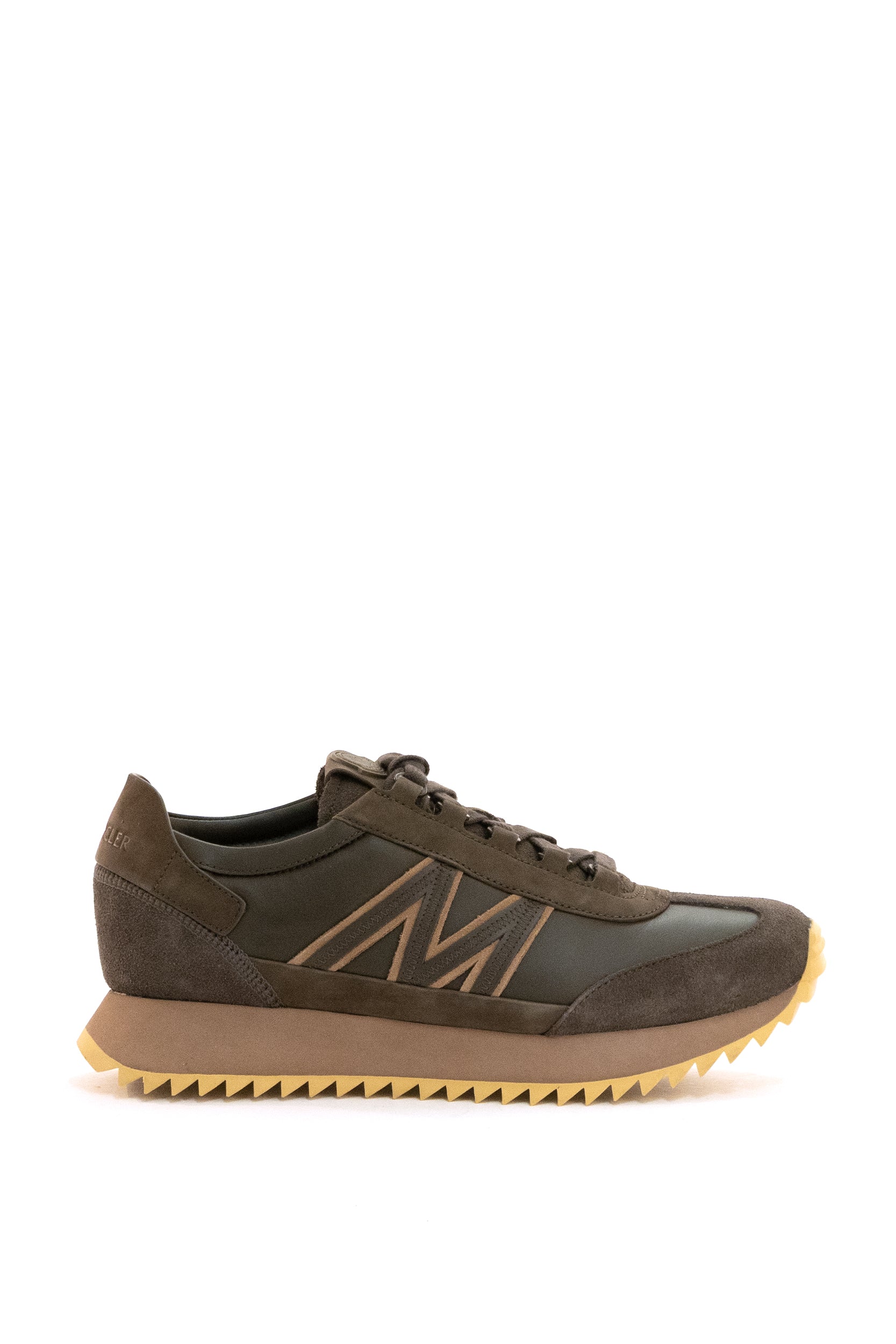 Sneakers Pacey2 in pelle scamosciata e nabuk di colore marrone<BR/> 4M001-30 N0547 264 MONCLER 