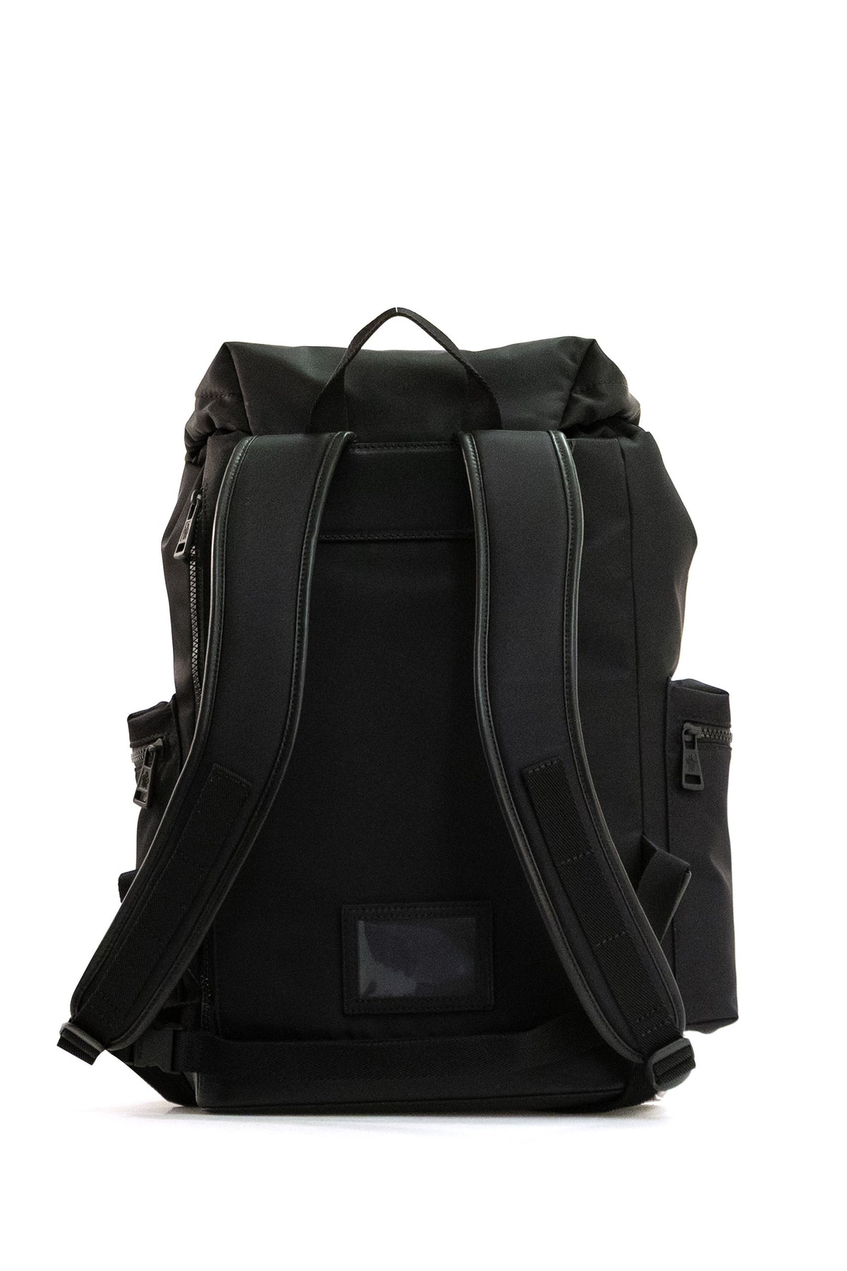 MONCLER Zaino Kenton in drill di colore nero, vista 3