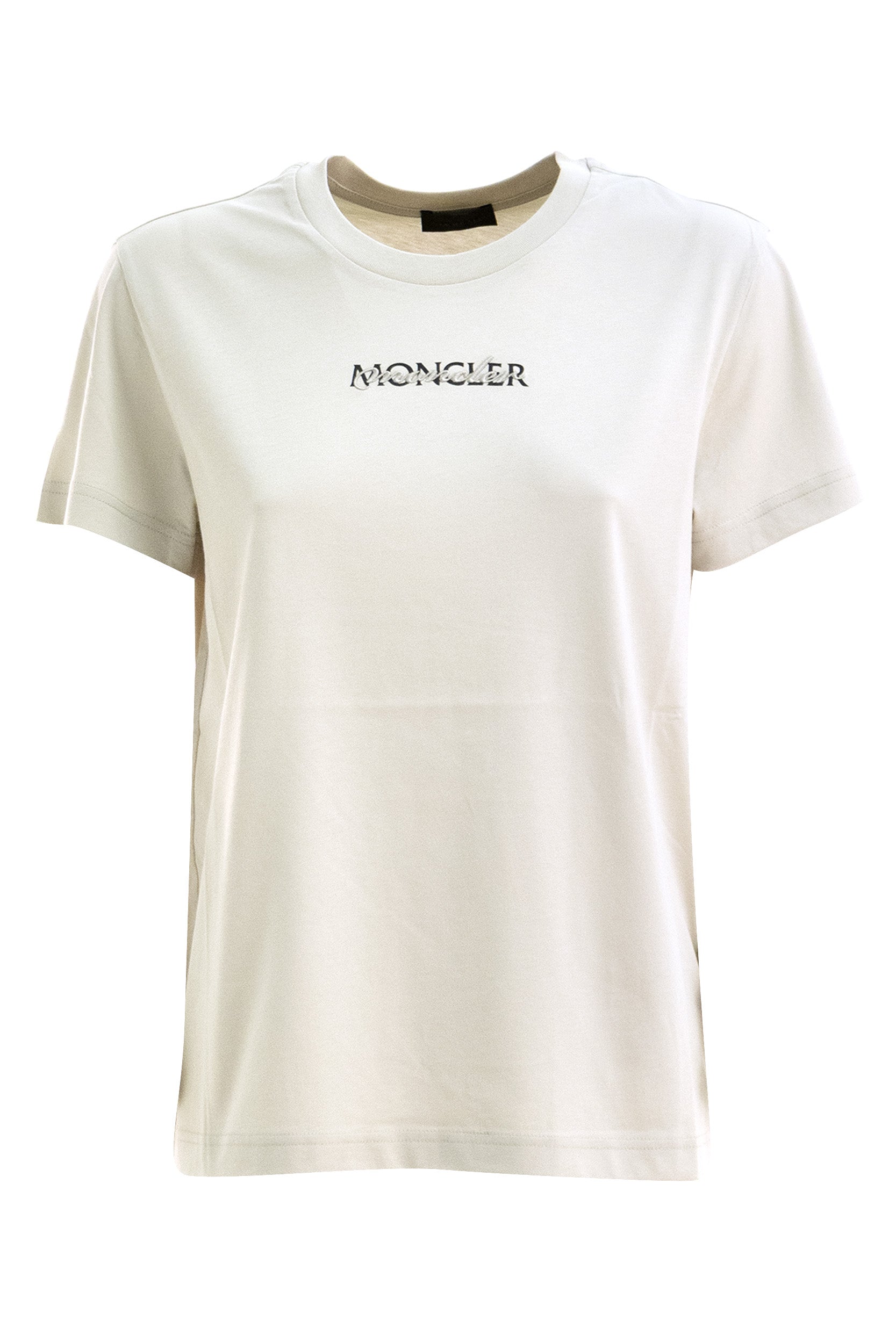 T-shirt in jersey di colore beige<BR/> 8C000-12 89B8Q 204 MONCLER 