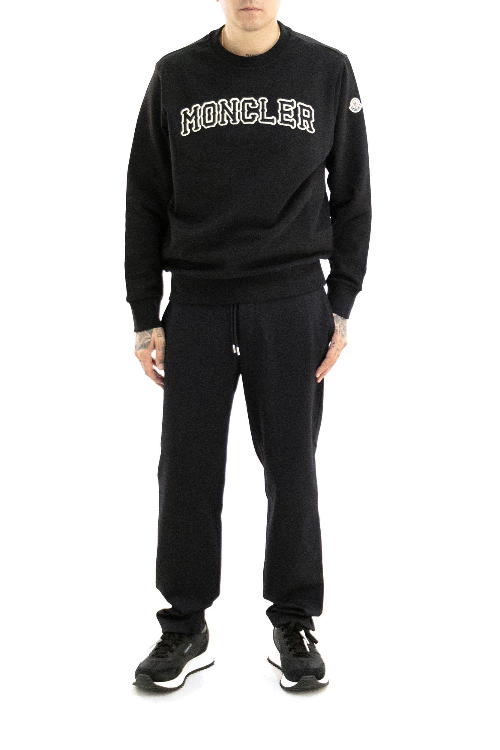 Felpa Logata in Cotone<BR/> 8G000-01 89AUJ 999 MONCLER 
