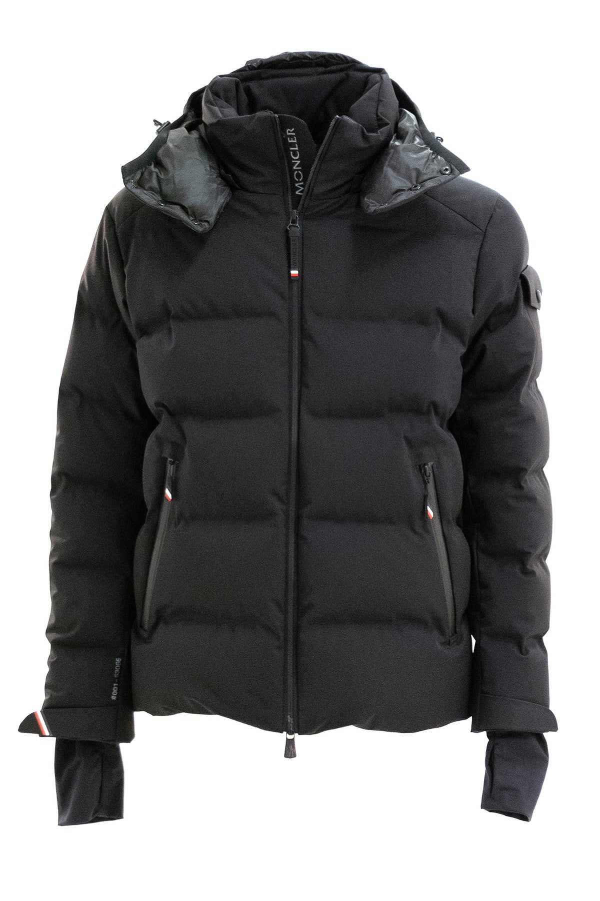 MONCLER GRENOBLE Giacca da sci Montgetech in misto 3L nylon tecnico 4-way stretch di colore nero