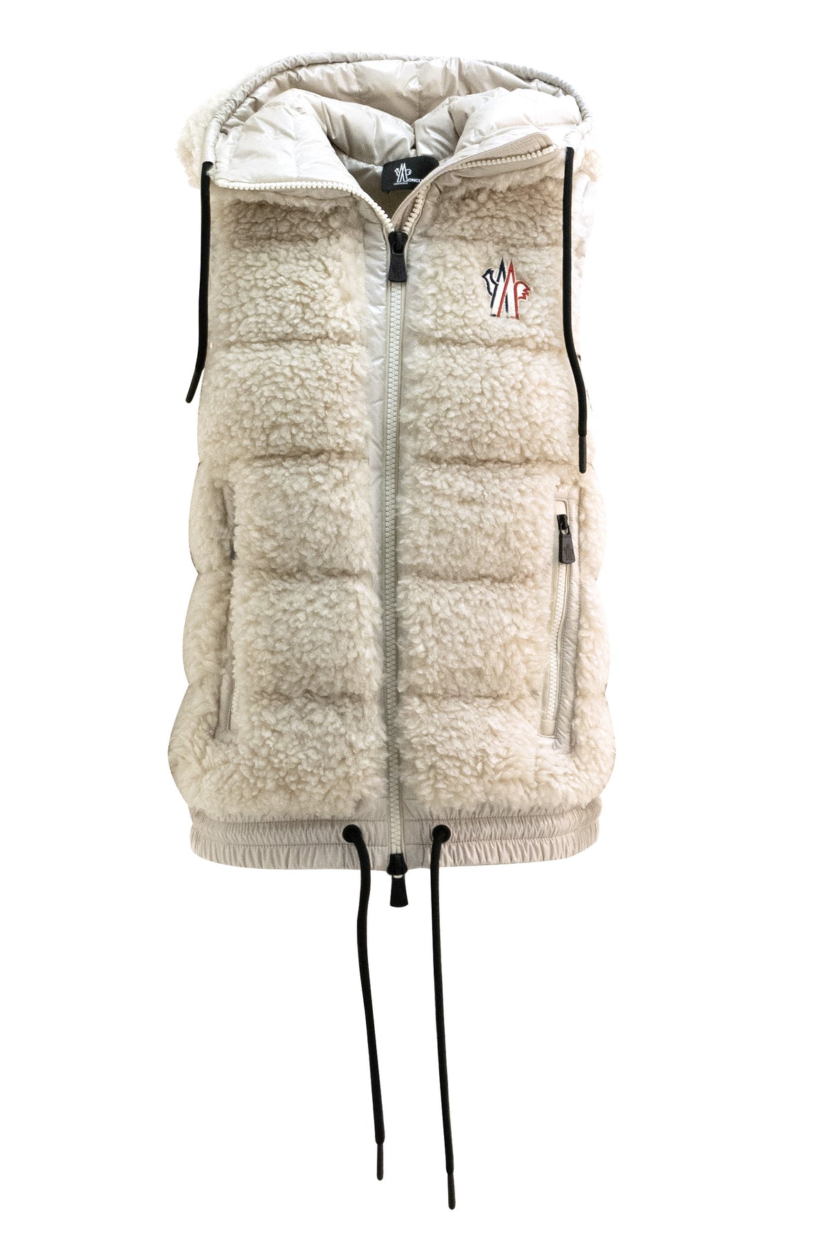 MONCLER GRENOBLE Gilet in Teddy color beige chiaro