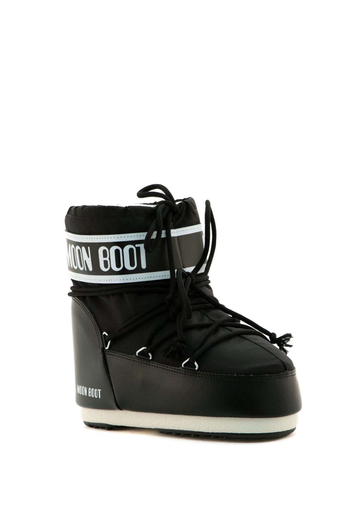 MOON BOOT Black Icon nylon snow boots, Nero, view 2